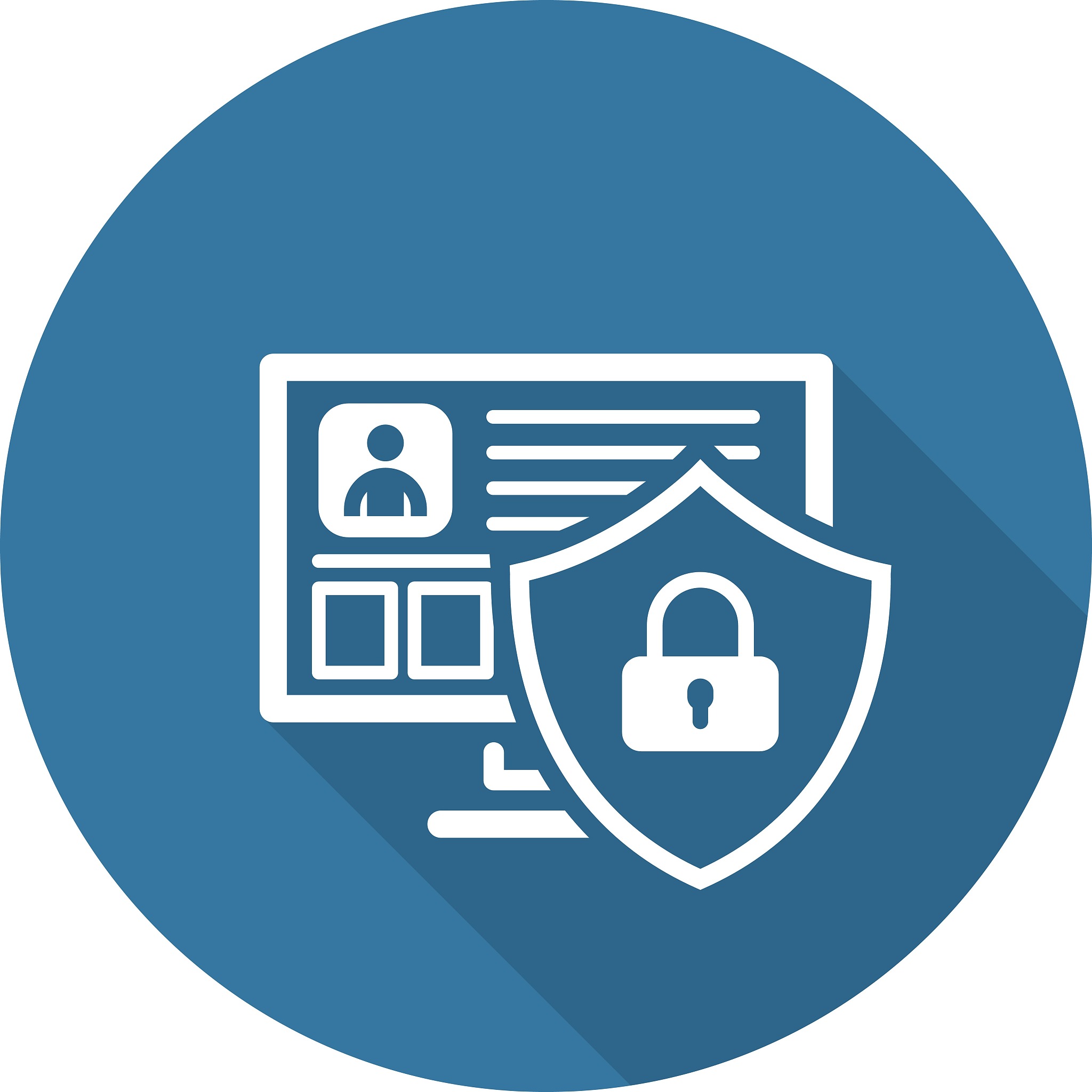 private security icon. flat design.