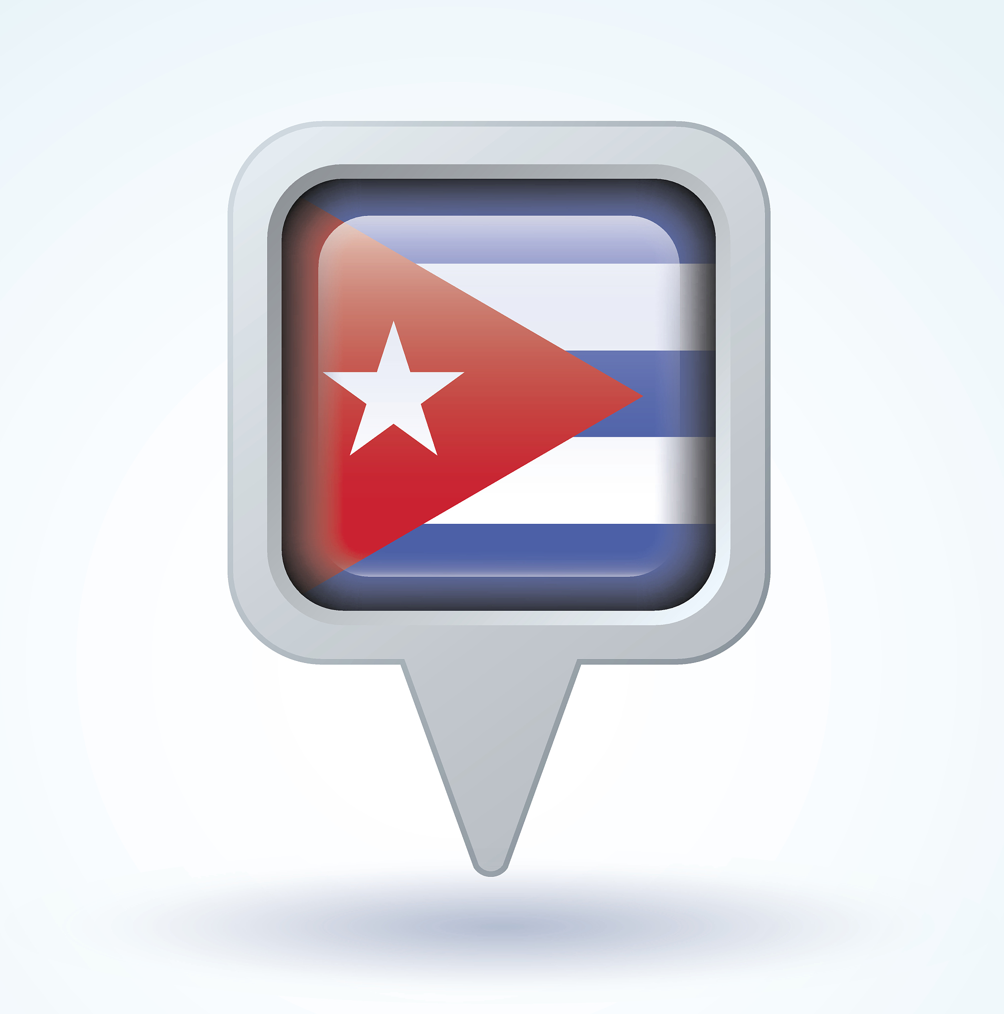 flag of cuba, vector illustration