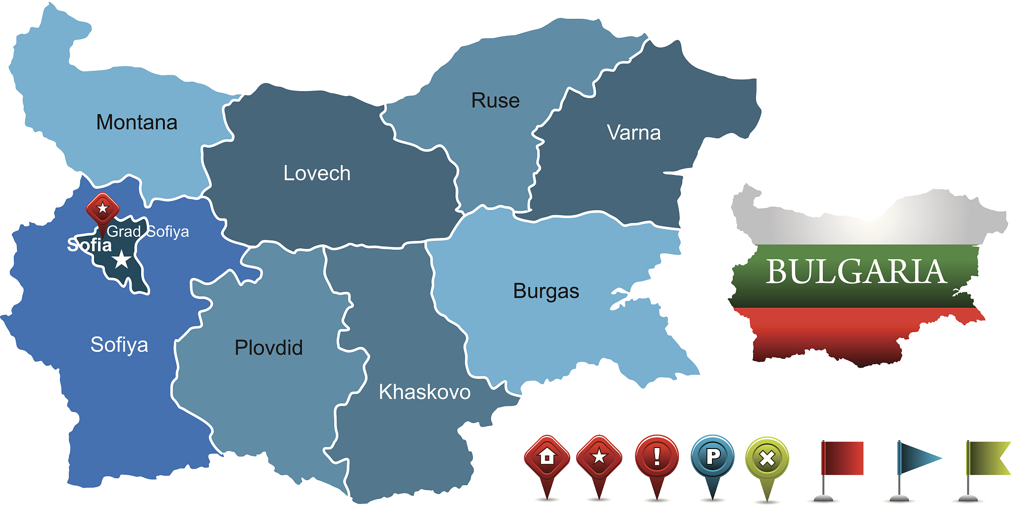 bulgaria map