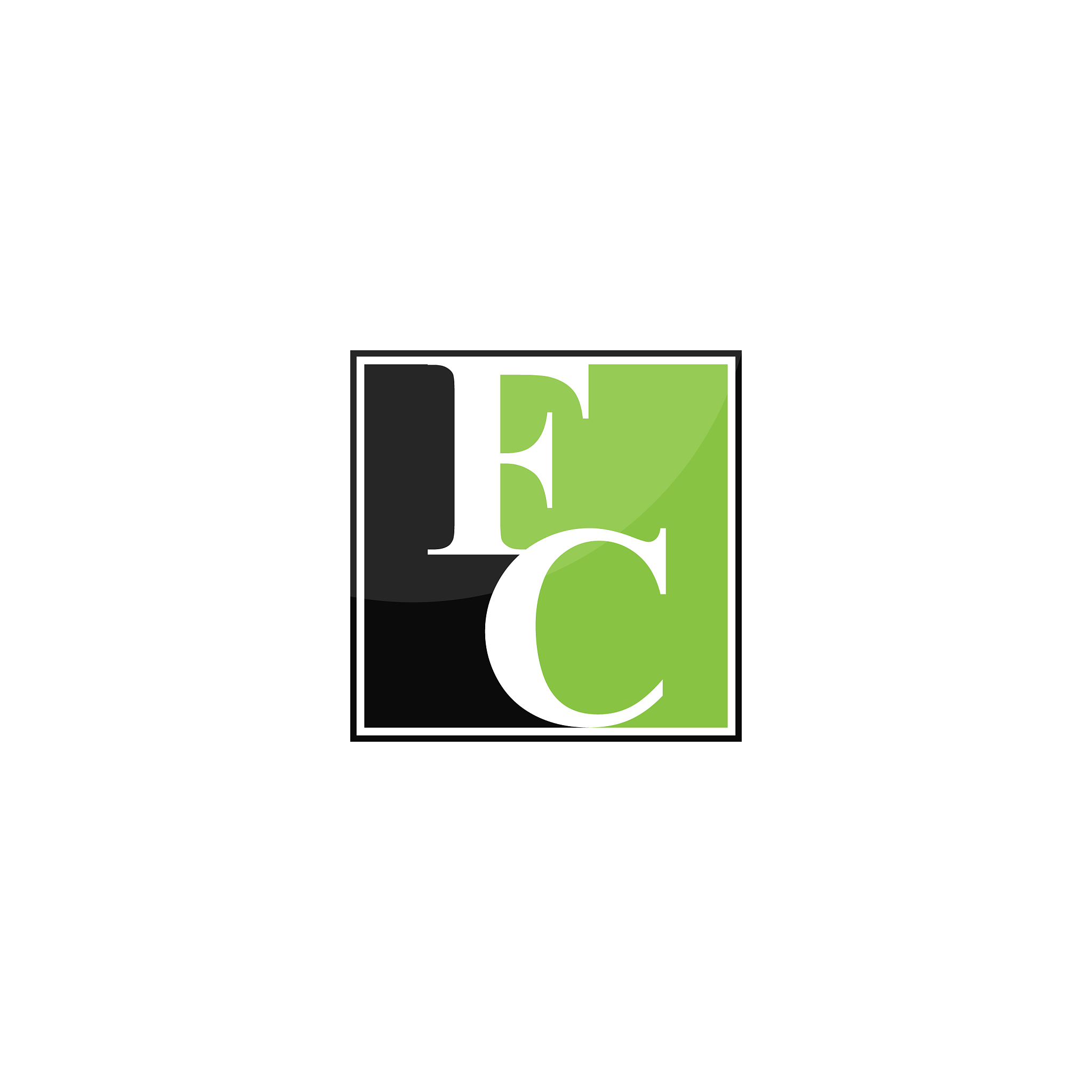 initial letter fc or cf logo design template