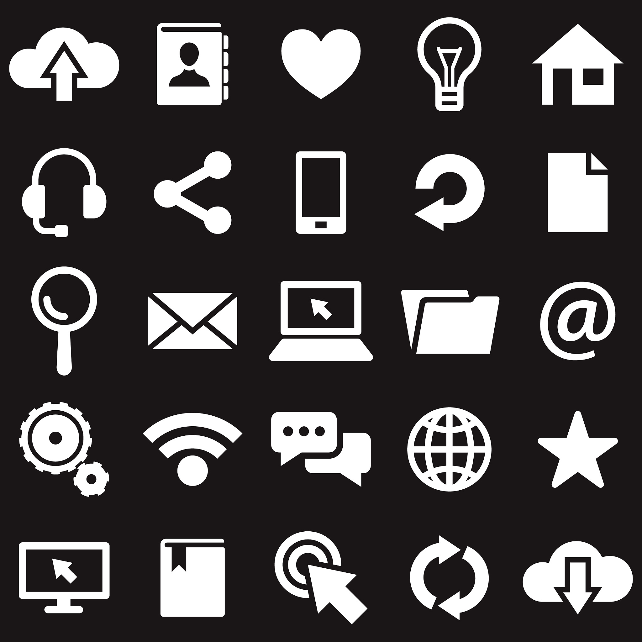 internet icon set