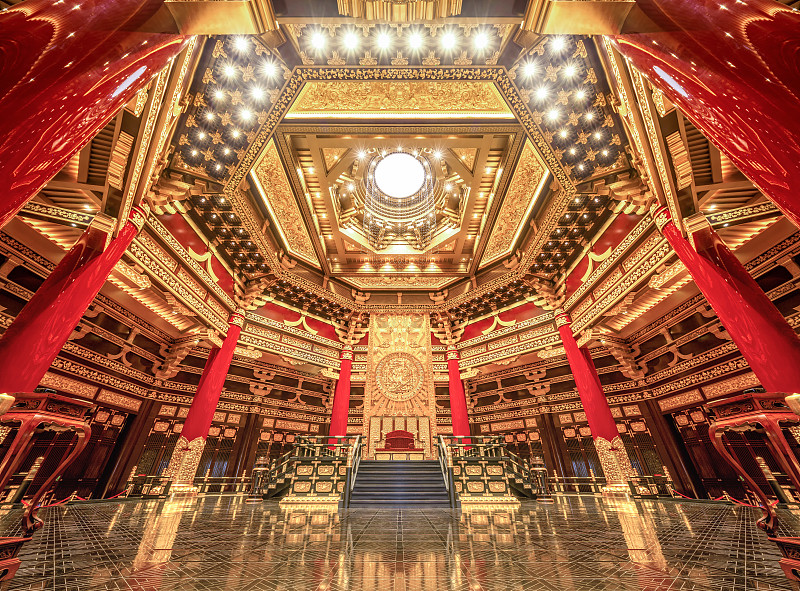 洛阳著名景点天堂明堂万象神宫古建筑内部构造