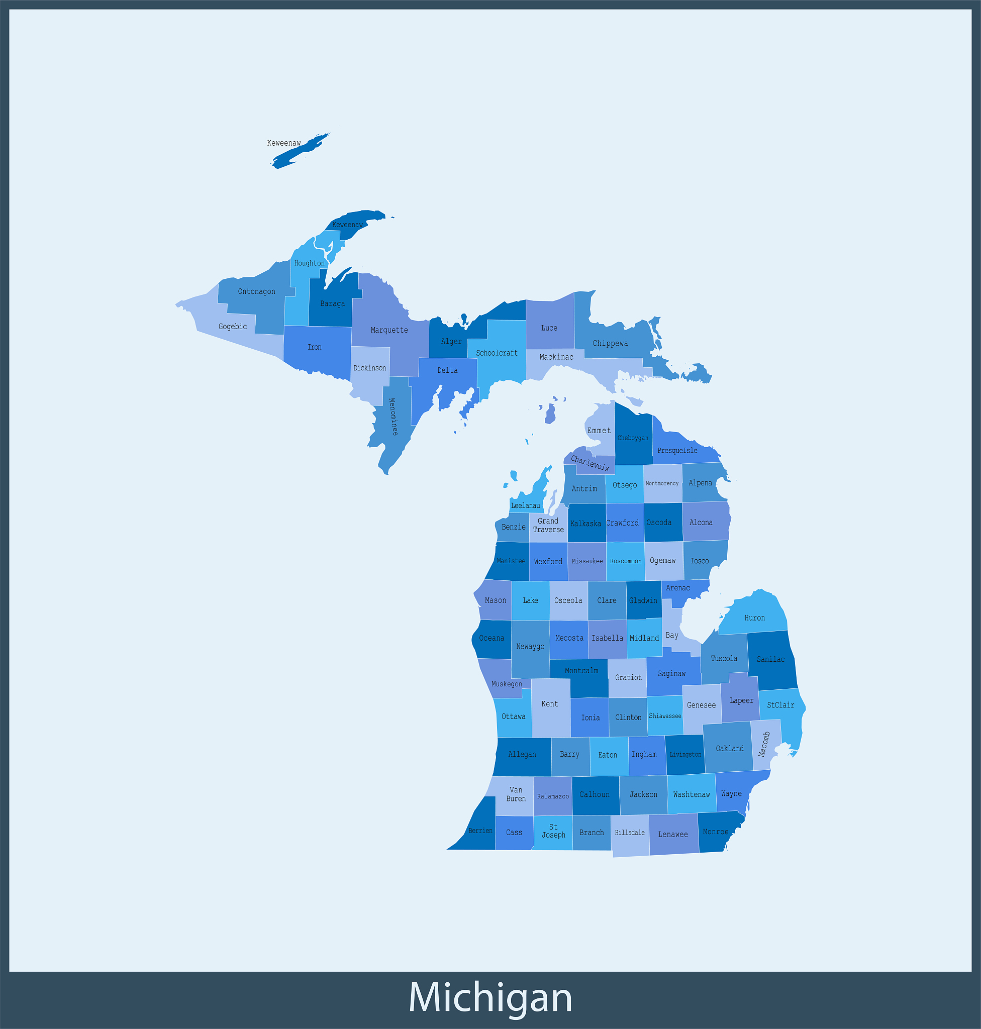 michigan map