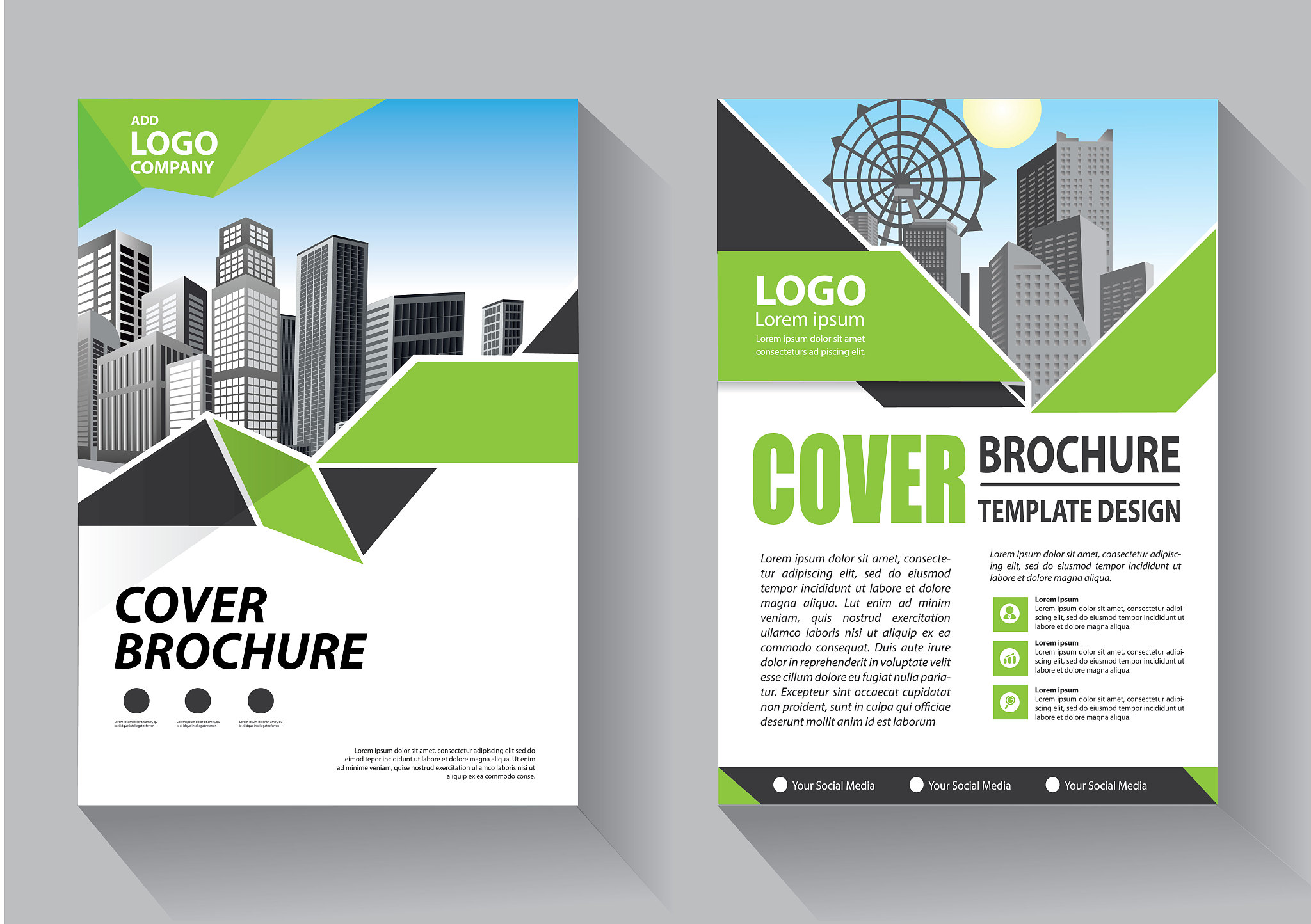 business abstract vector template. brochure design, cover modern