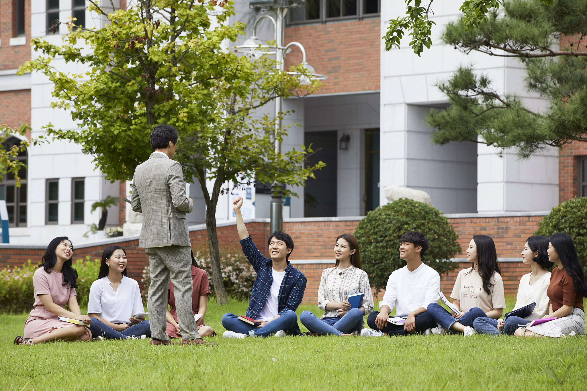 professor,student  man at university>
