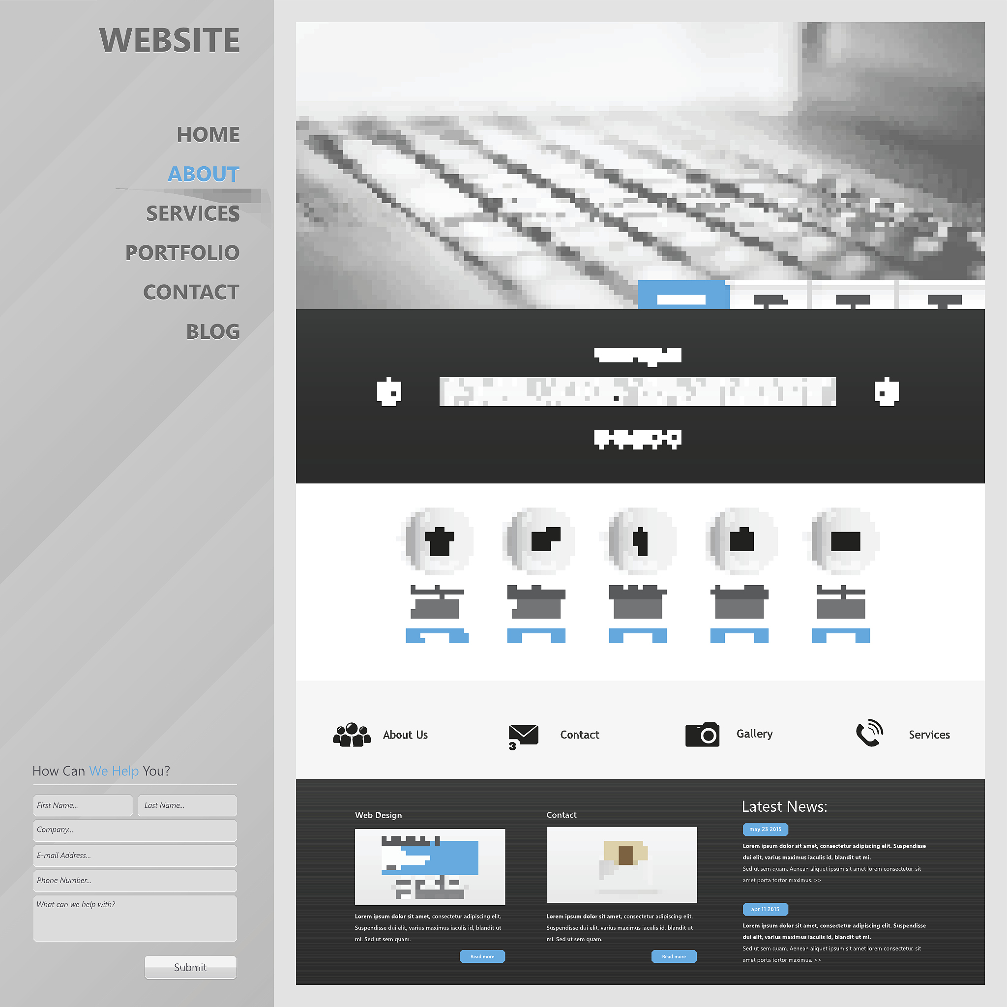 business website template design
