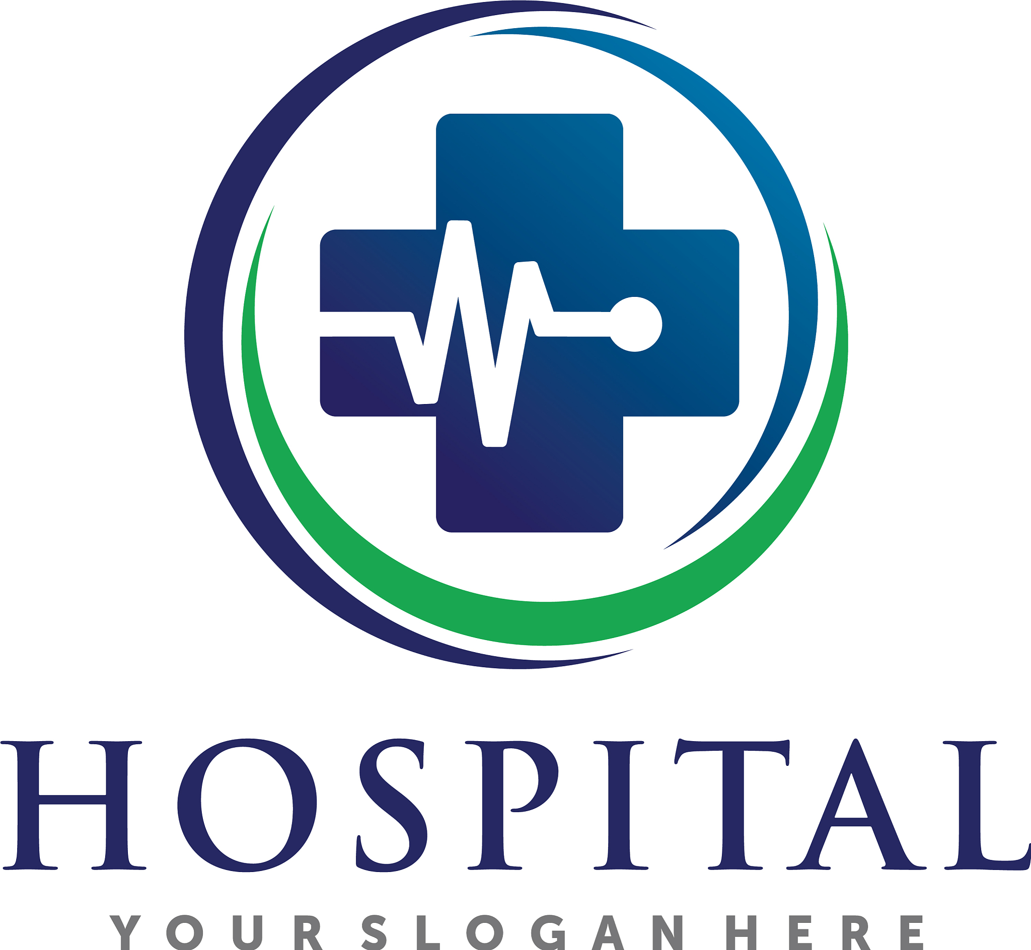 hospital and clinic care logo