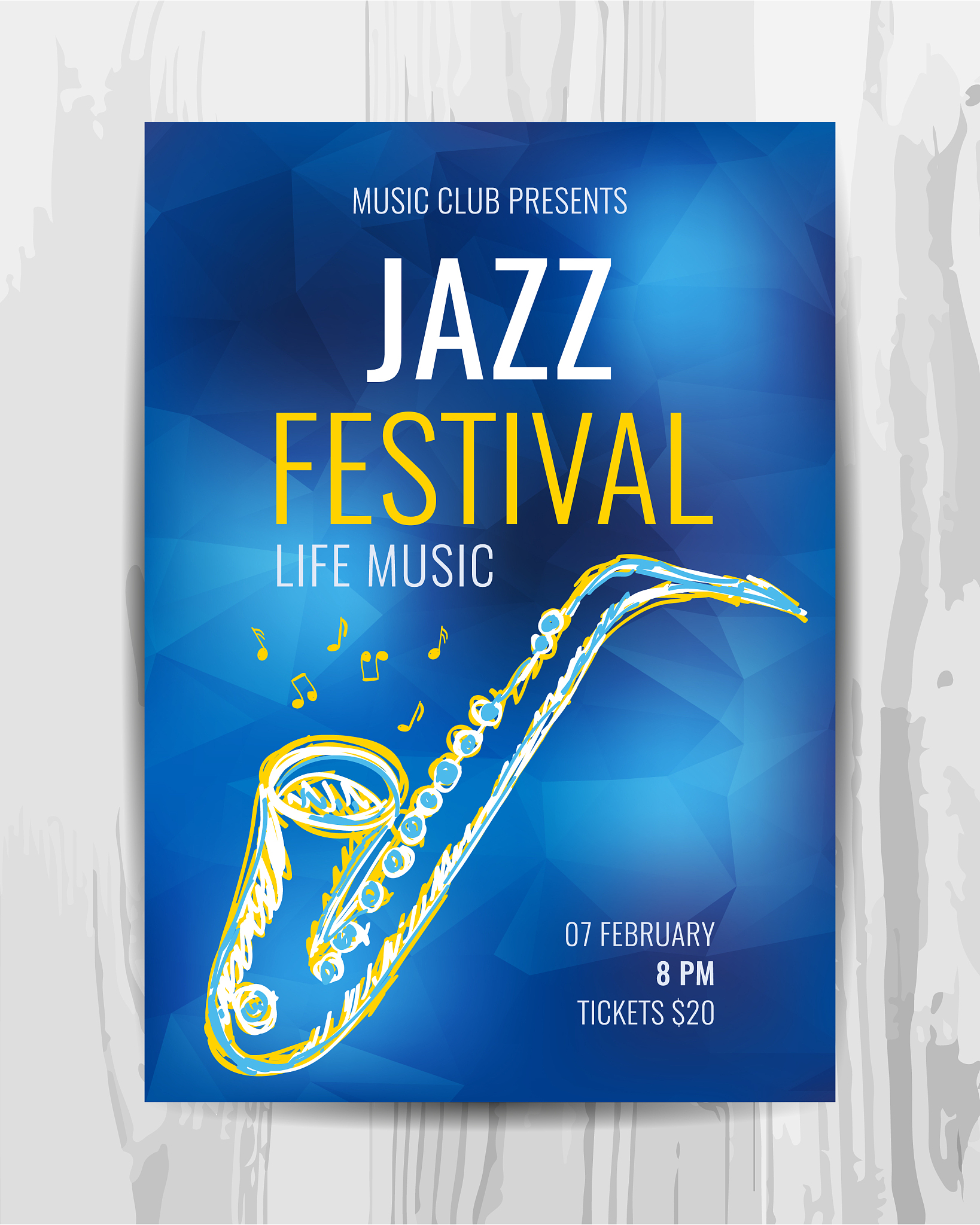 club music concert poster