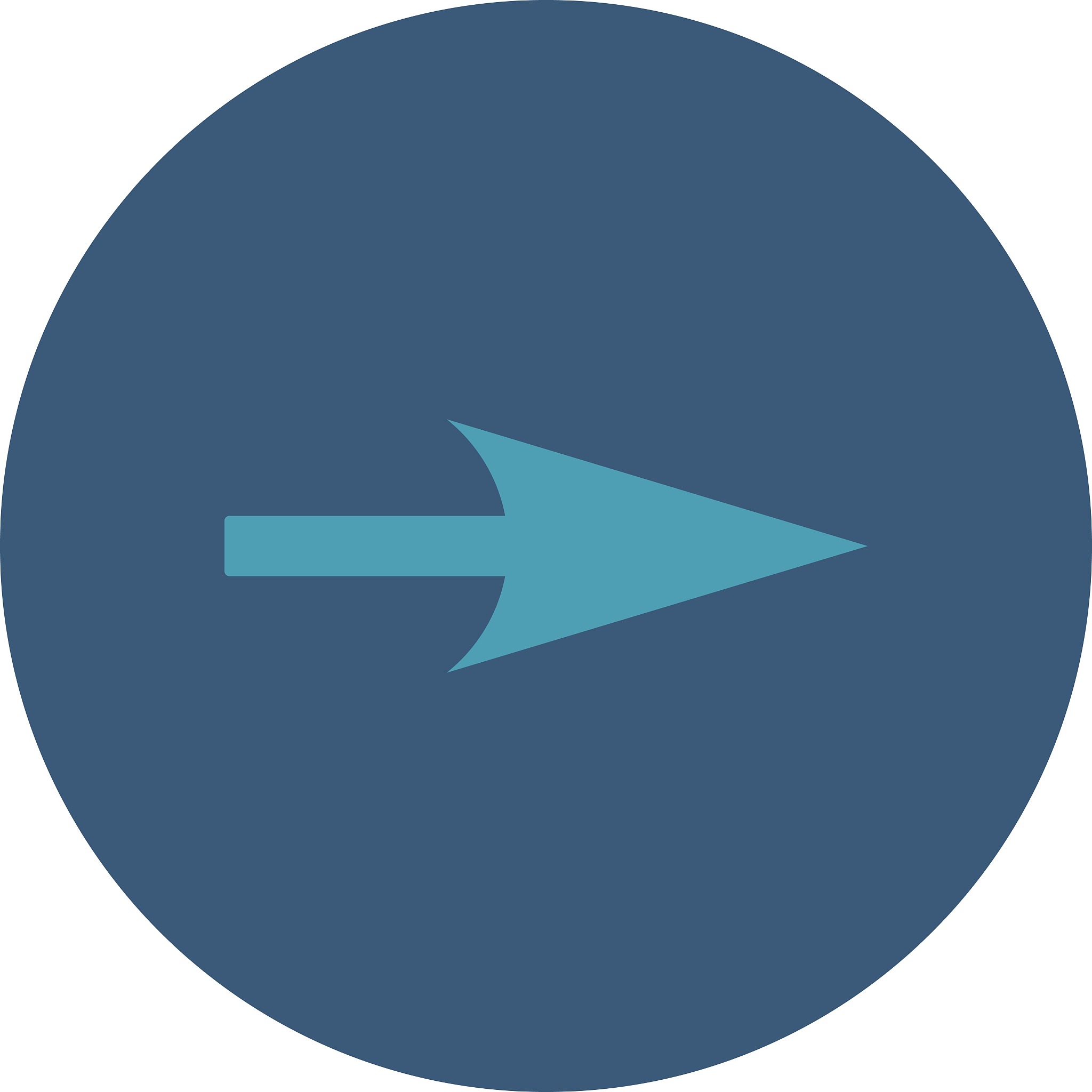 arrow a<strong>x</strong>is x flat cyan and blue colors round button