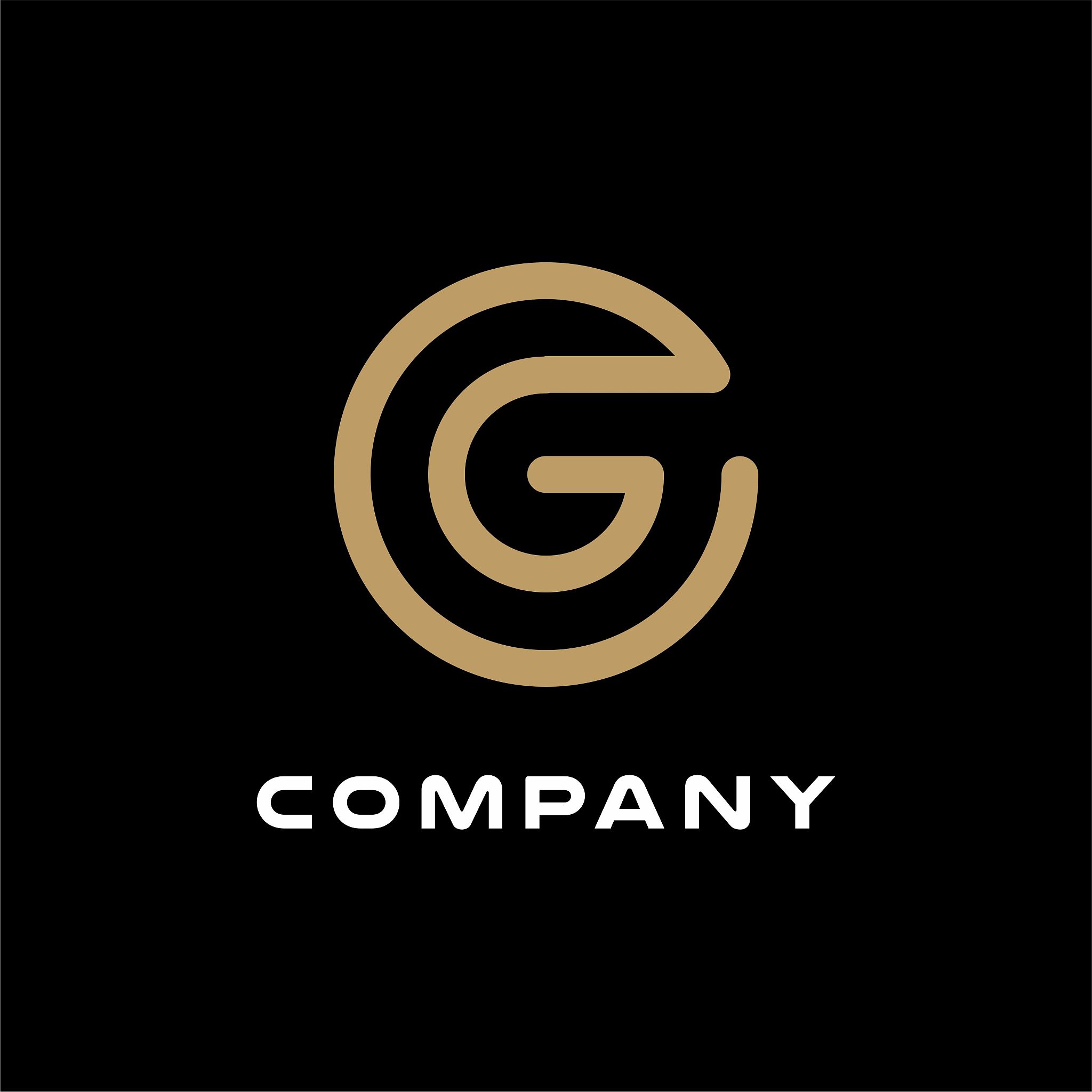 initials / monogram g and c design