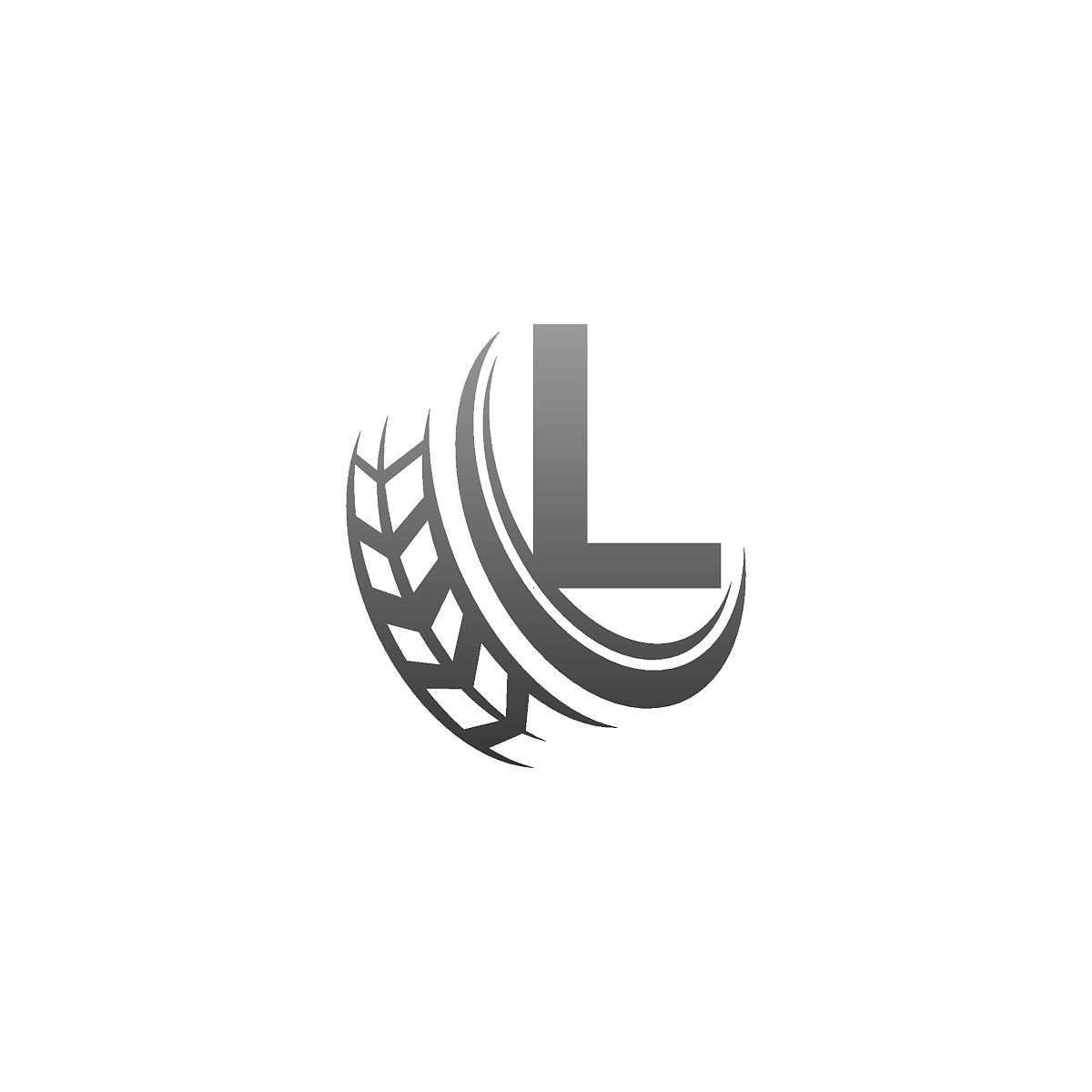 字母l与拖轮图标设计模板插图