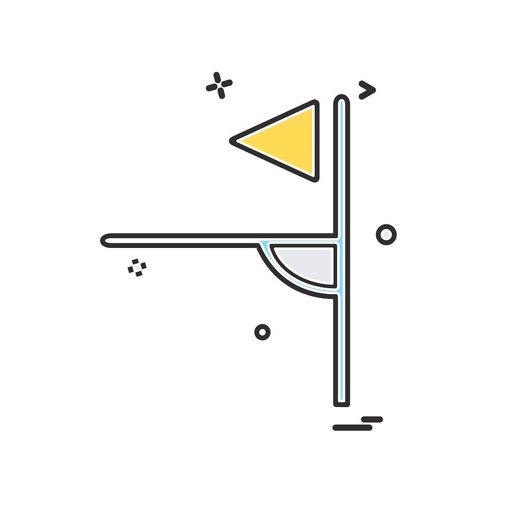 corner icon design vector