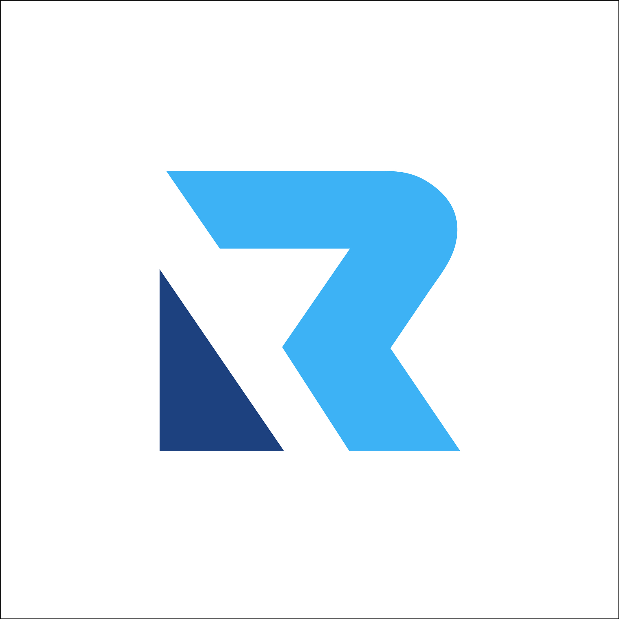 initials letter r logo design modern
