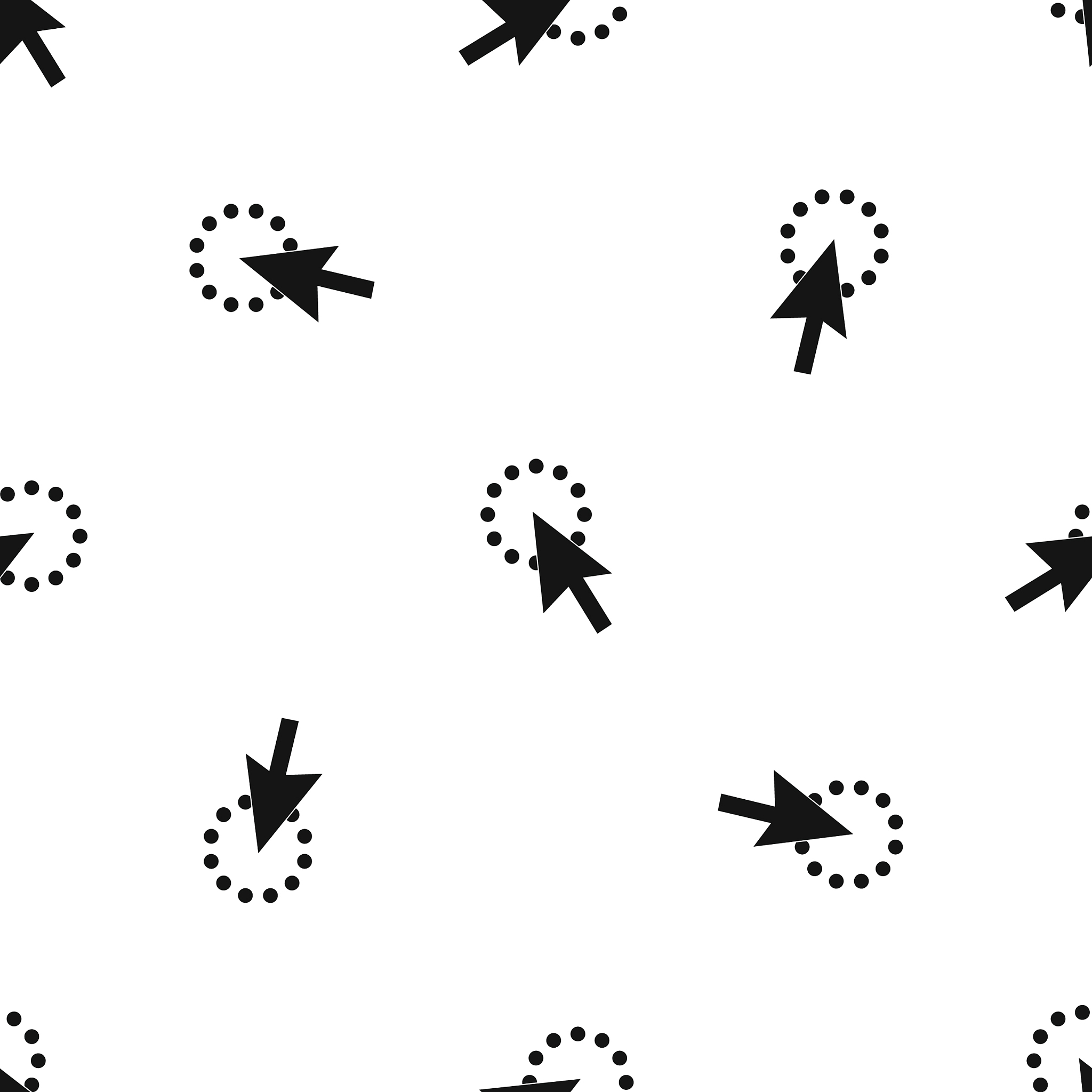 click pattern seamless black