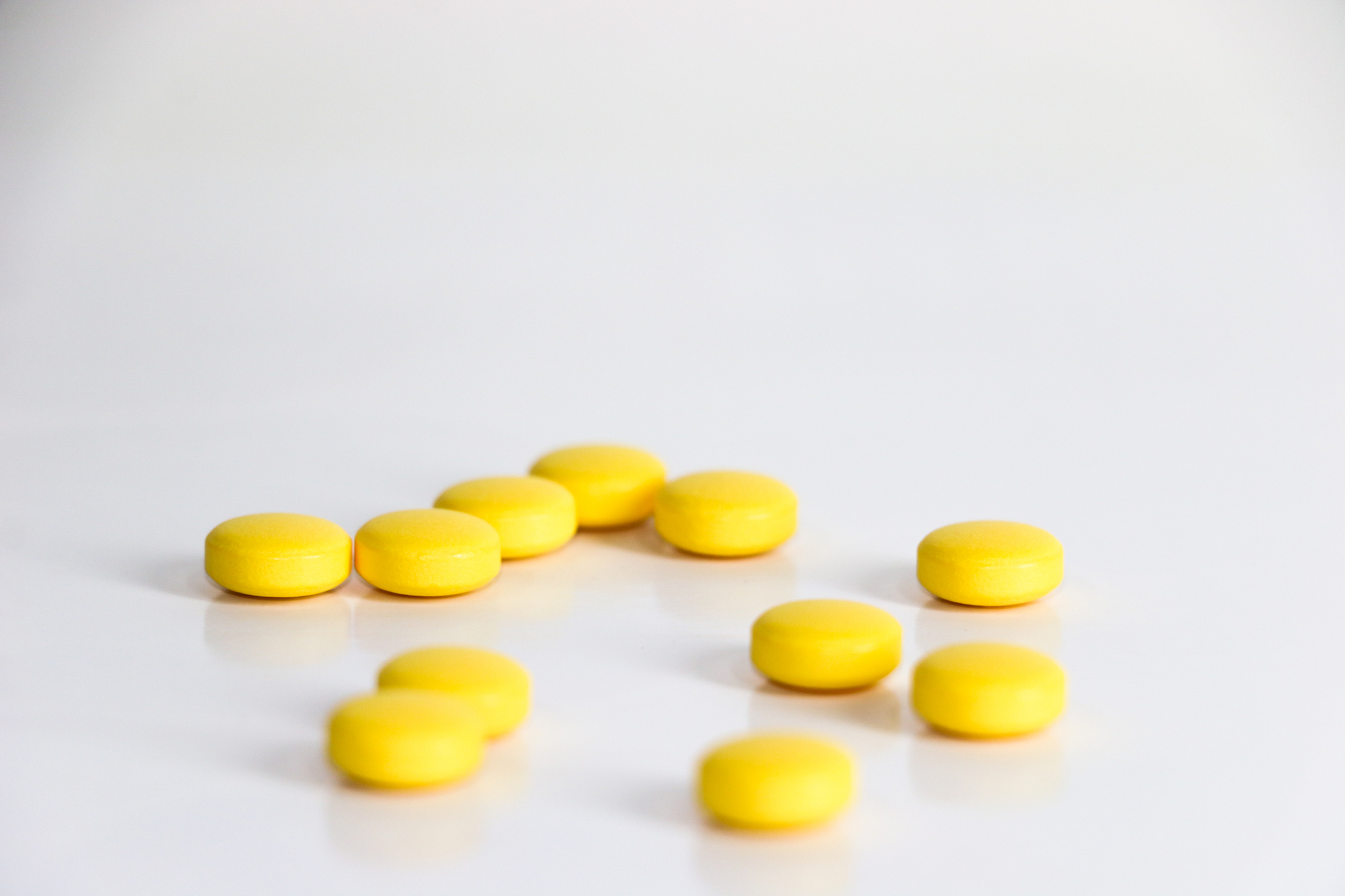 drugs close up white background
