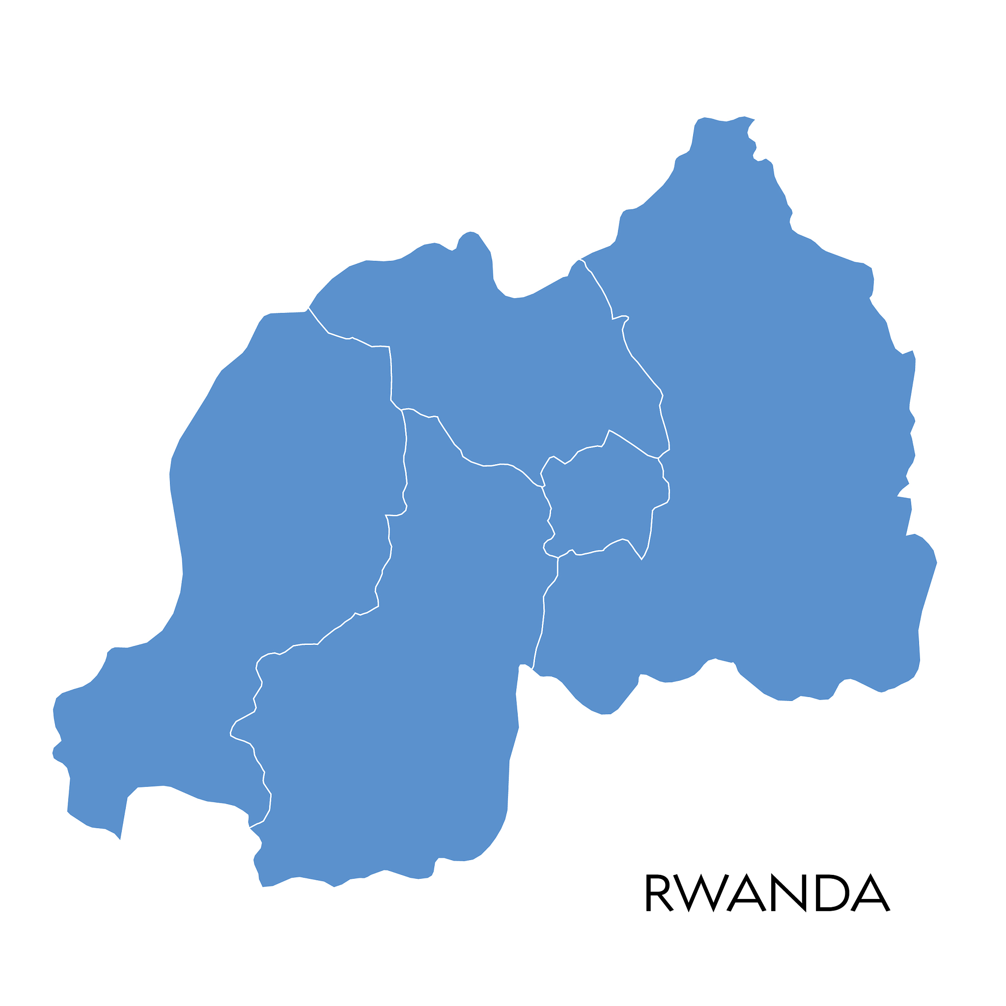 rwanda map