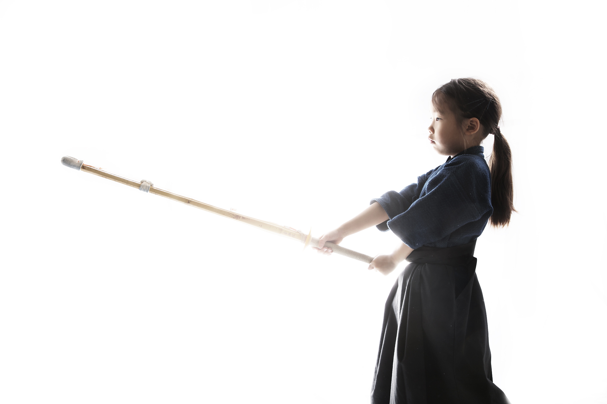 girl in kendo uniform