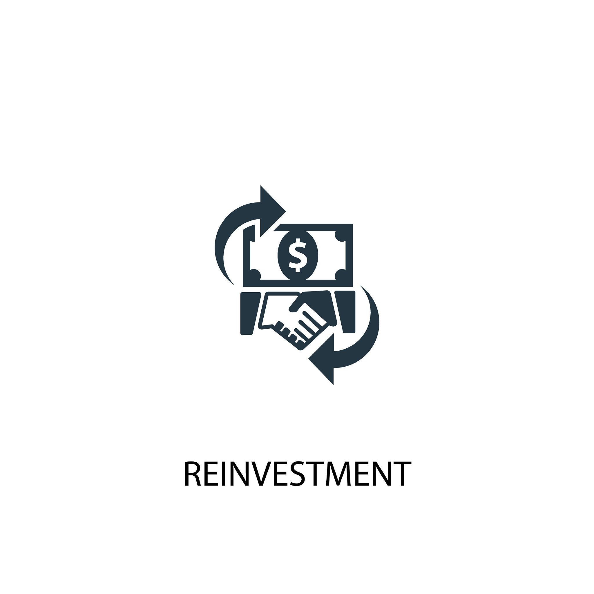 reinvestment icon simple element