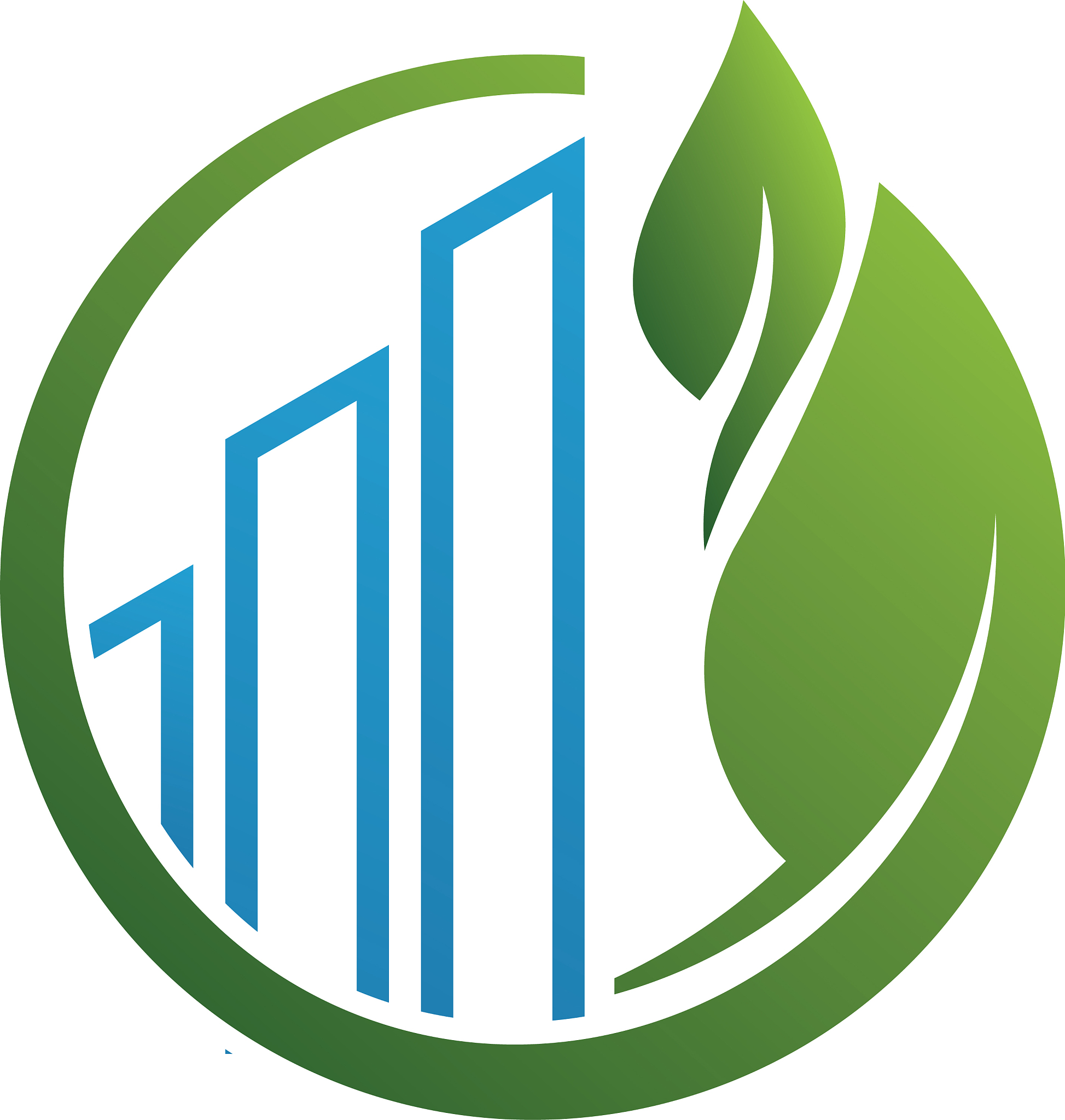 leaf home logo template