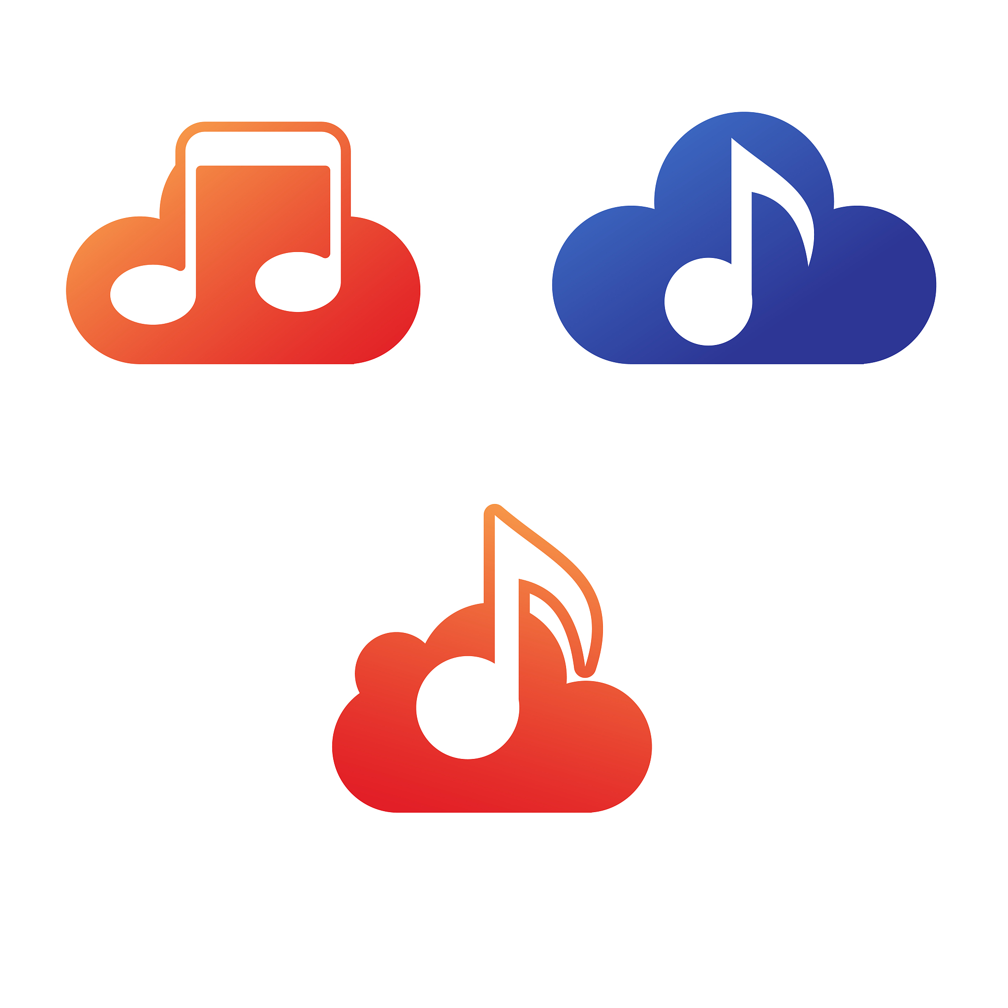 music design icon template, play design vector