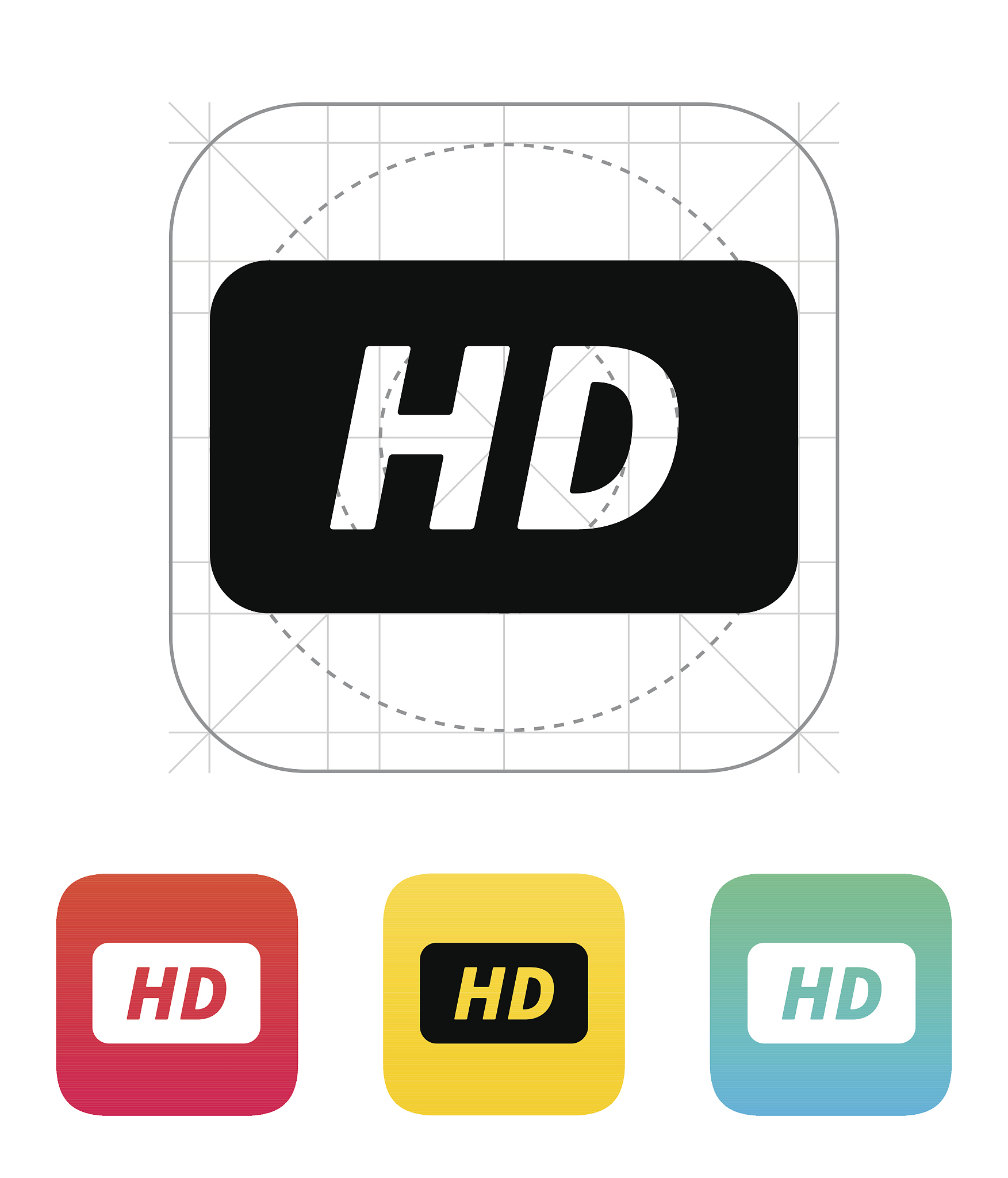 high definition icon.