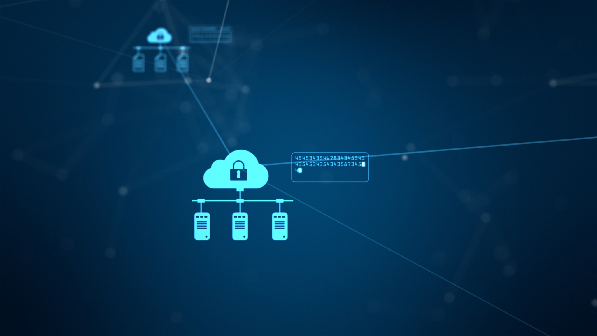 technology network and data connection. secure data network and 