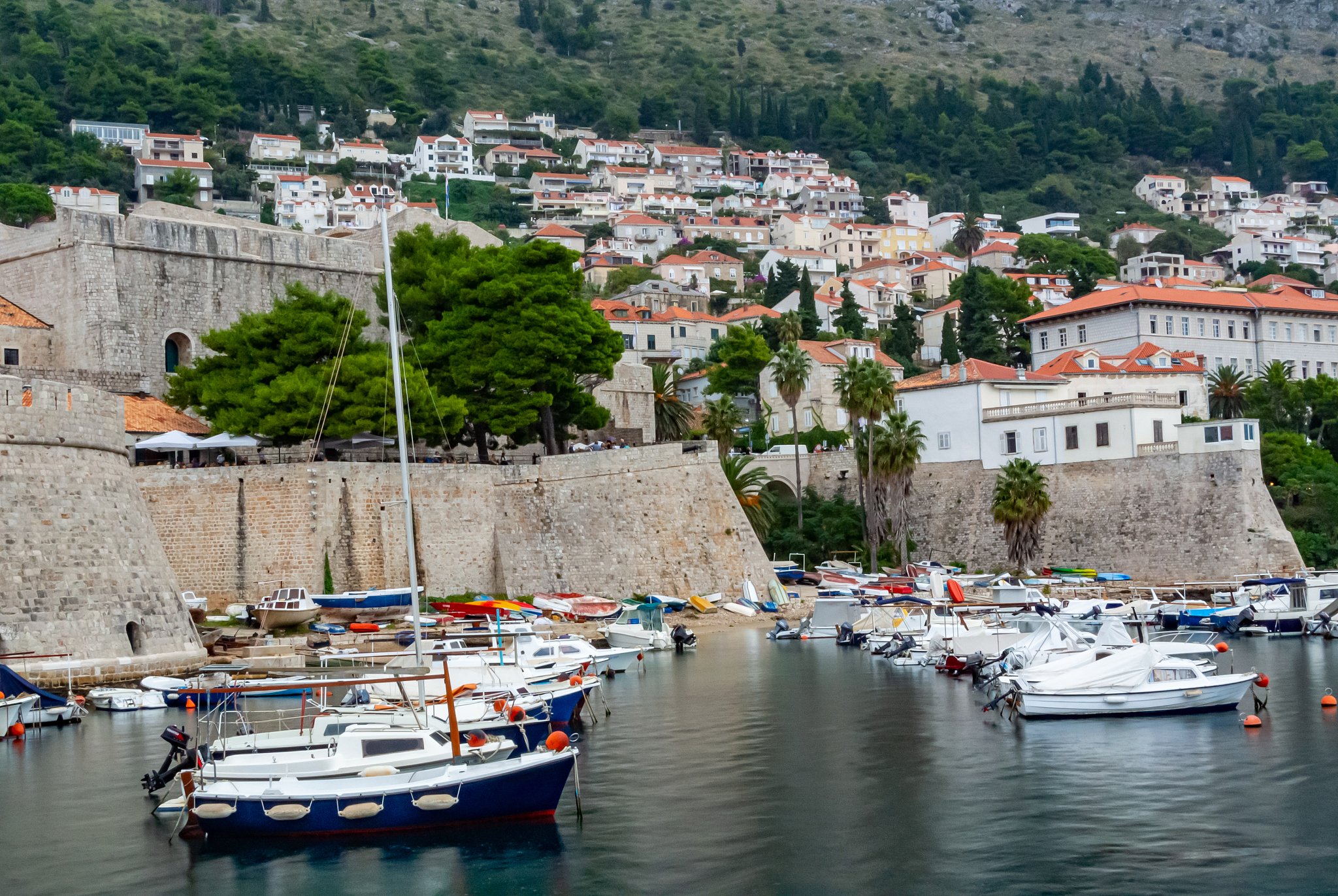 view of the old town of dubrovnik in croatia