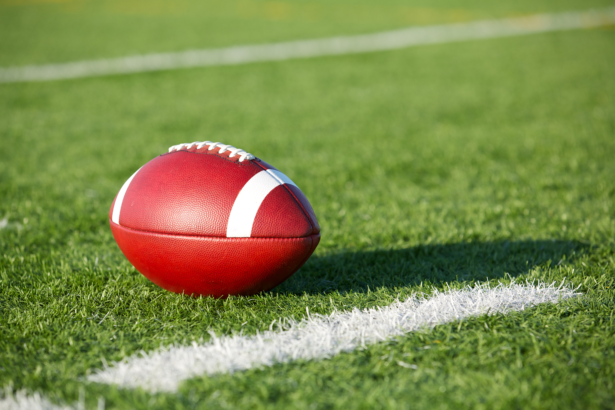 american football on the field