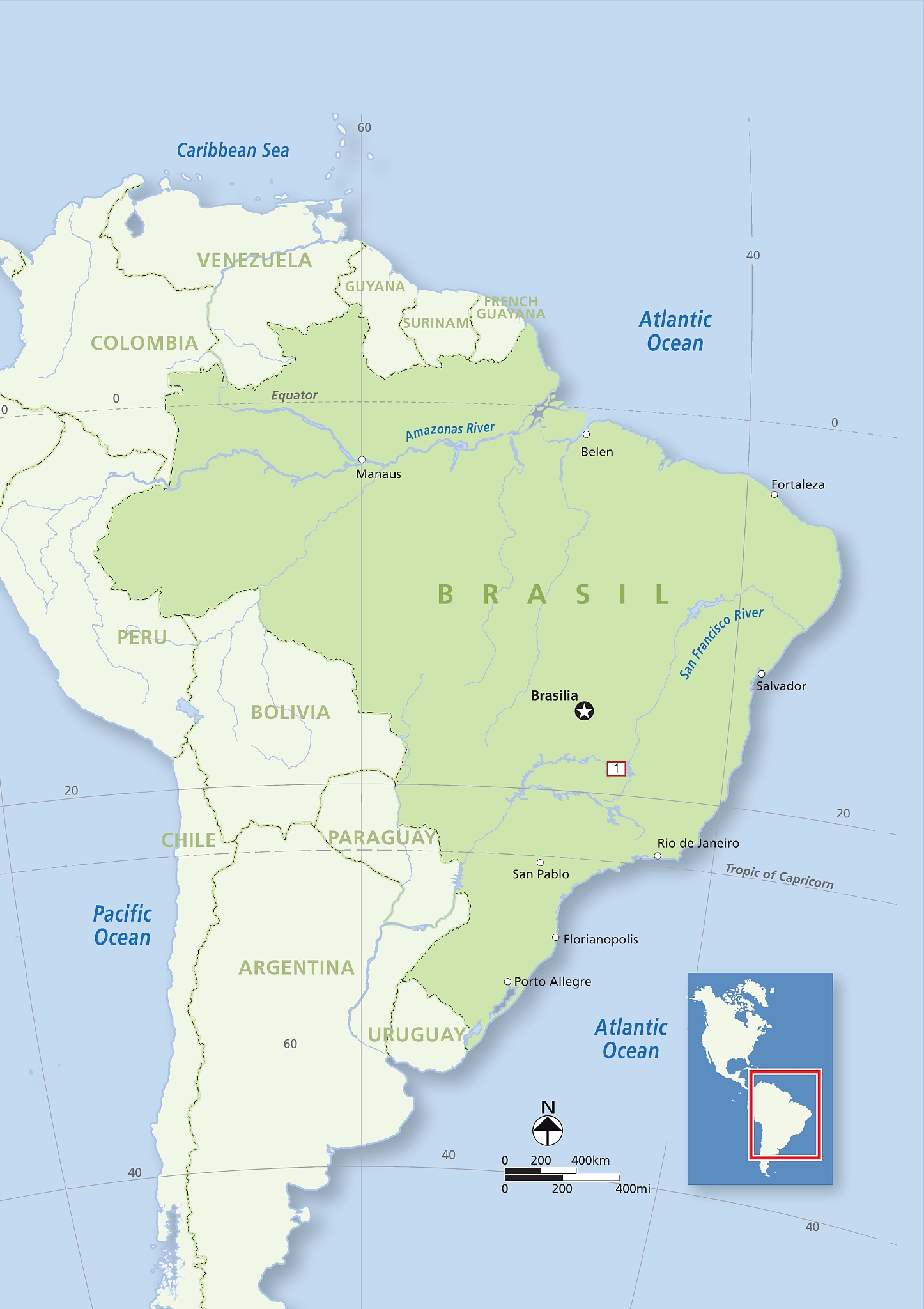 brazil map