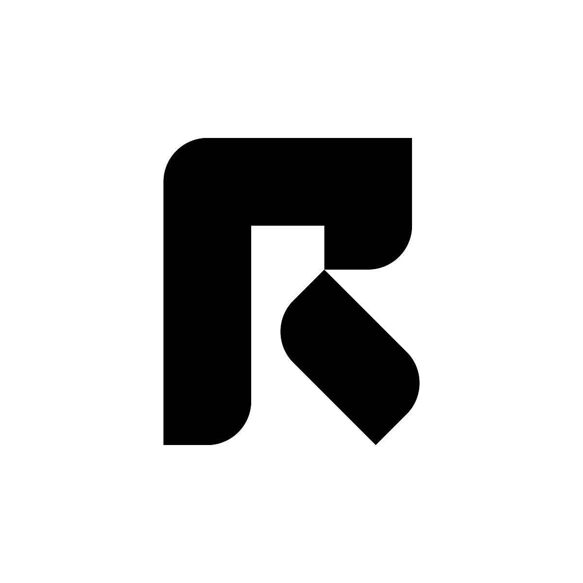 字母<strong>r</strong>标志.图标设计