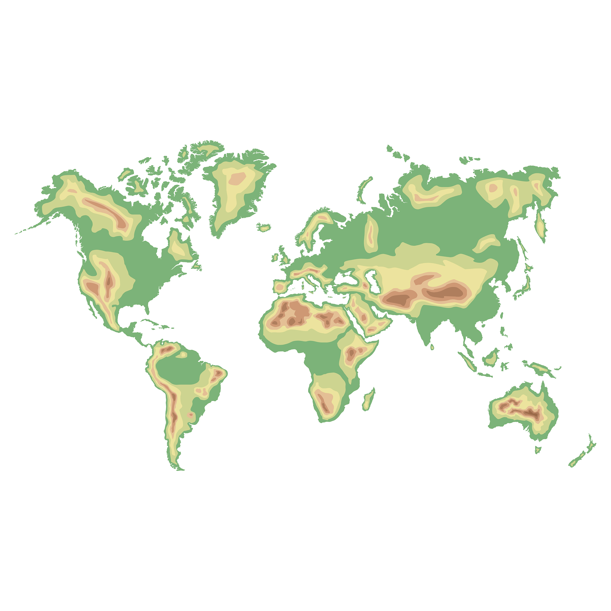 icon with world map