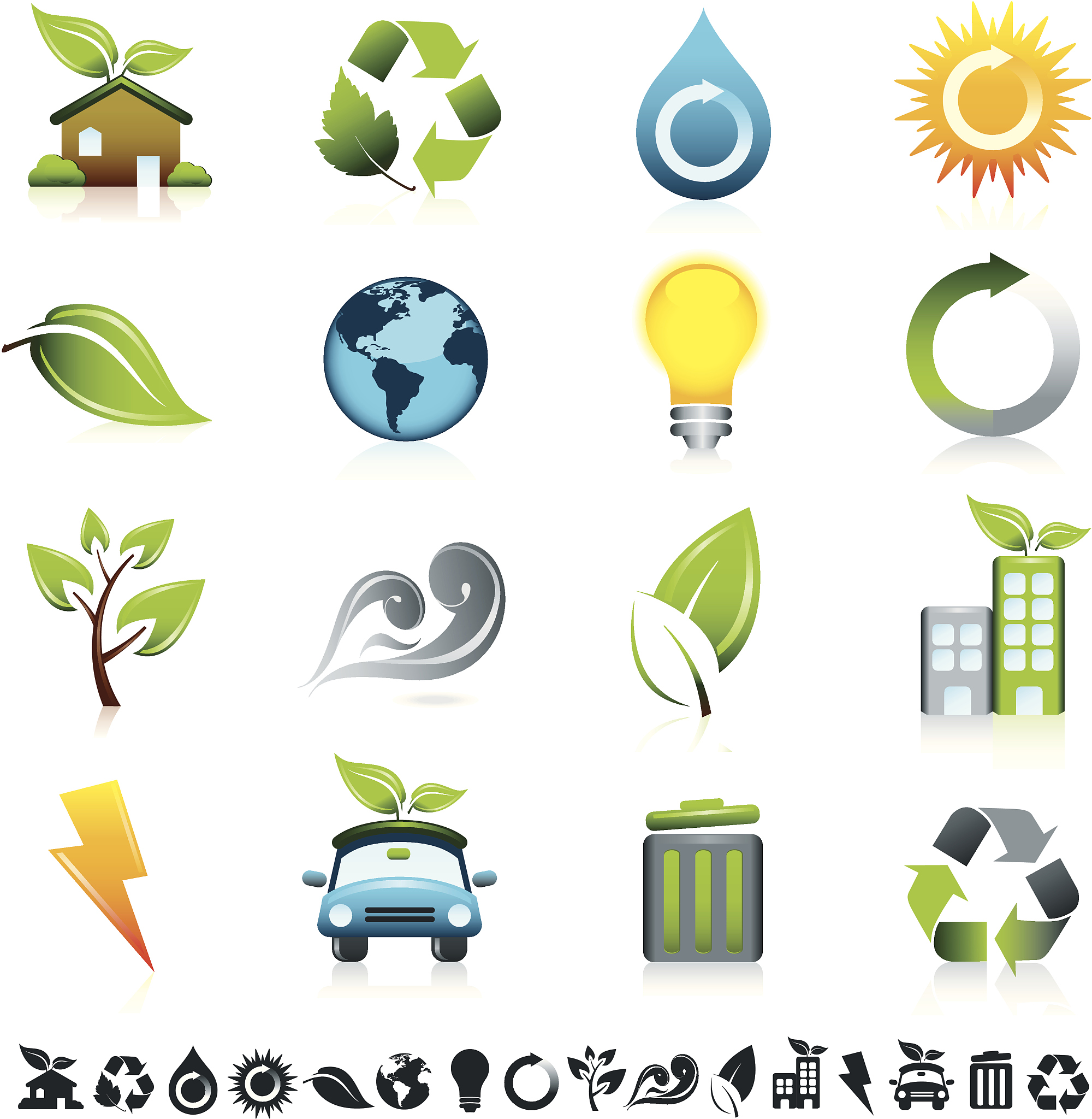 environmental conservation icons