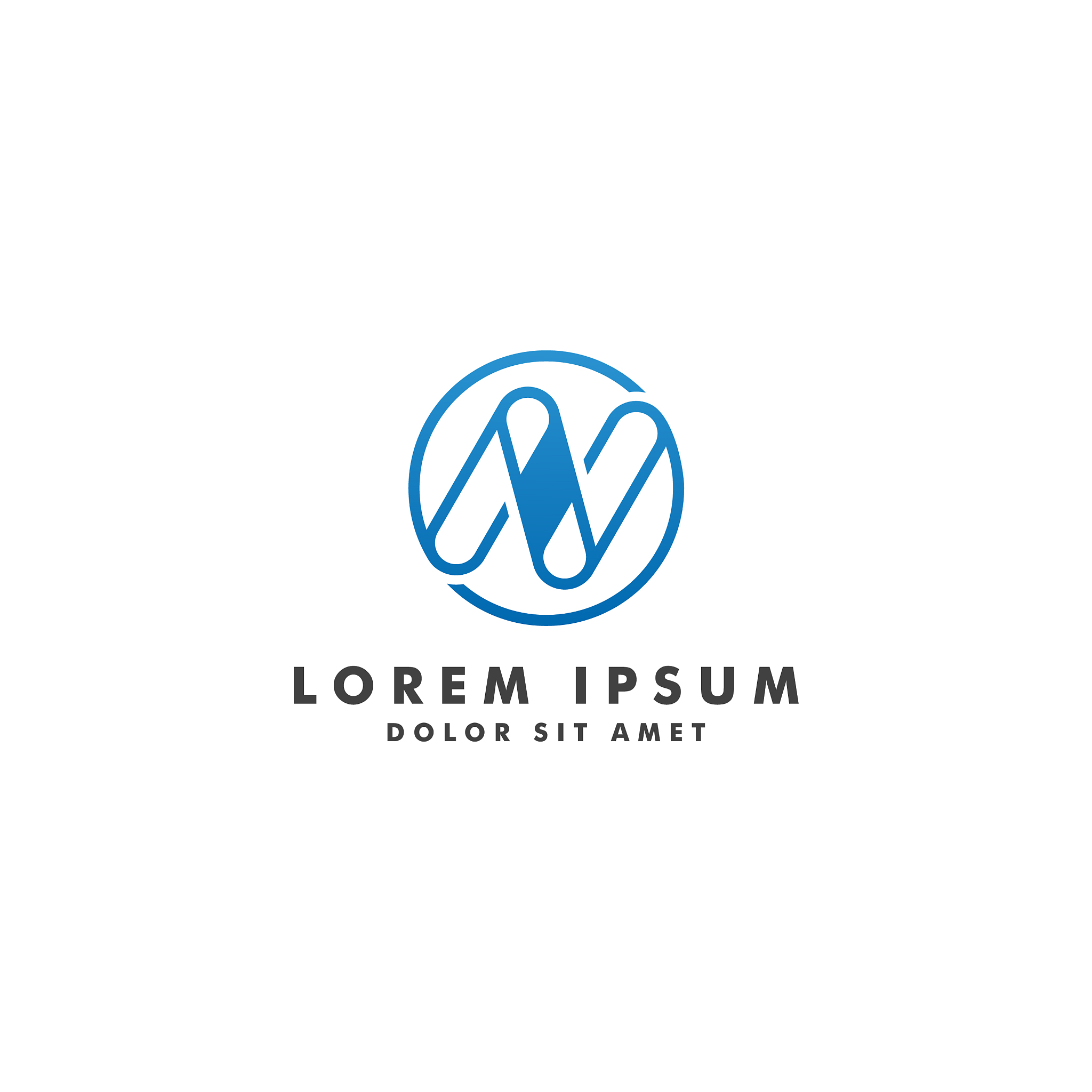 letter n logo icon template design