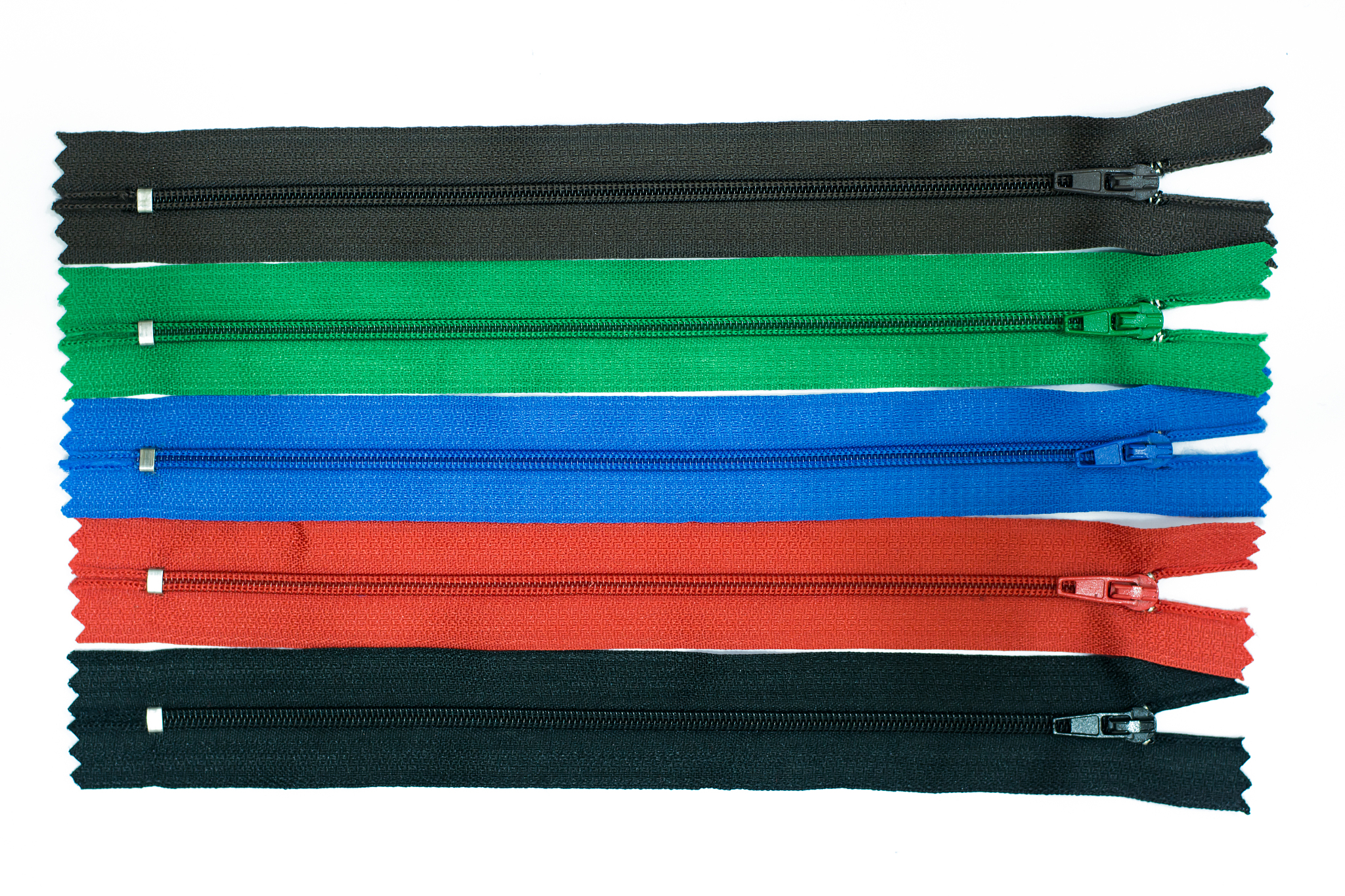 colorful zipper isolated over white
