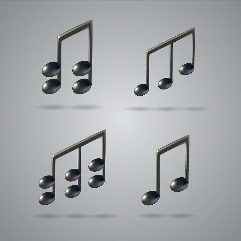 music note icons