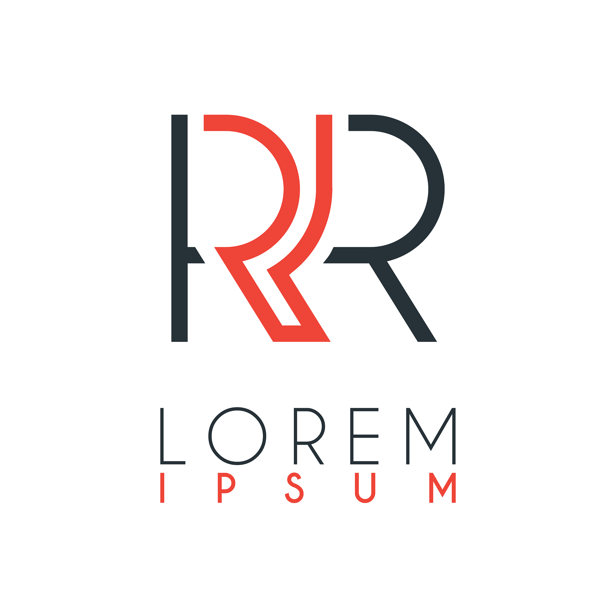 the logo between letter r and letter r or rr