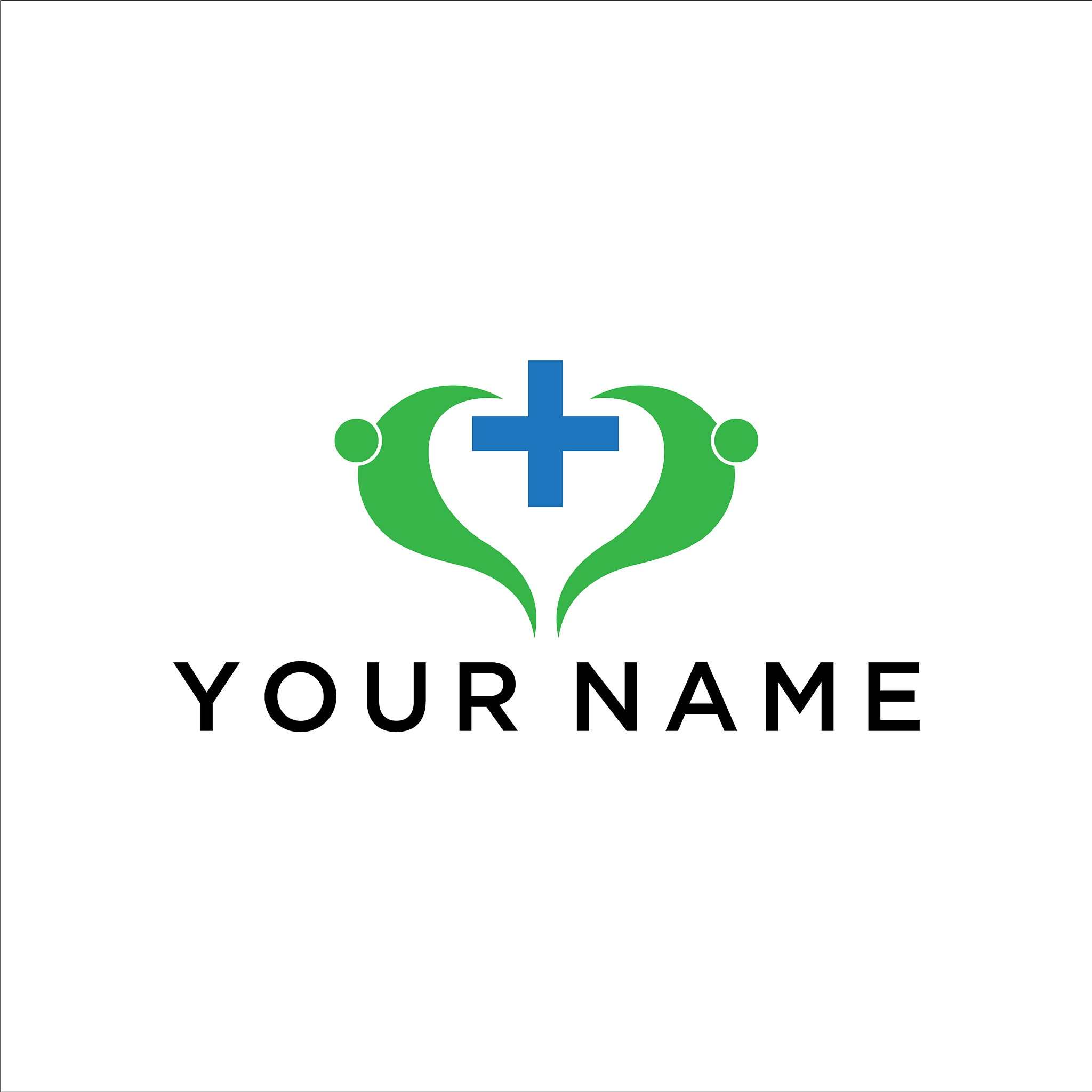 health graphic logo modern abstract