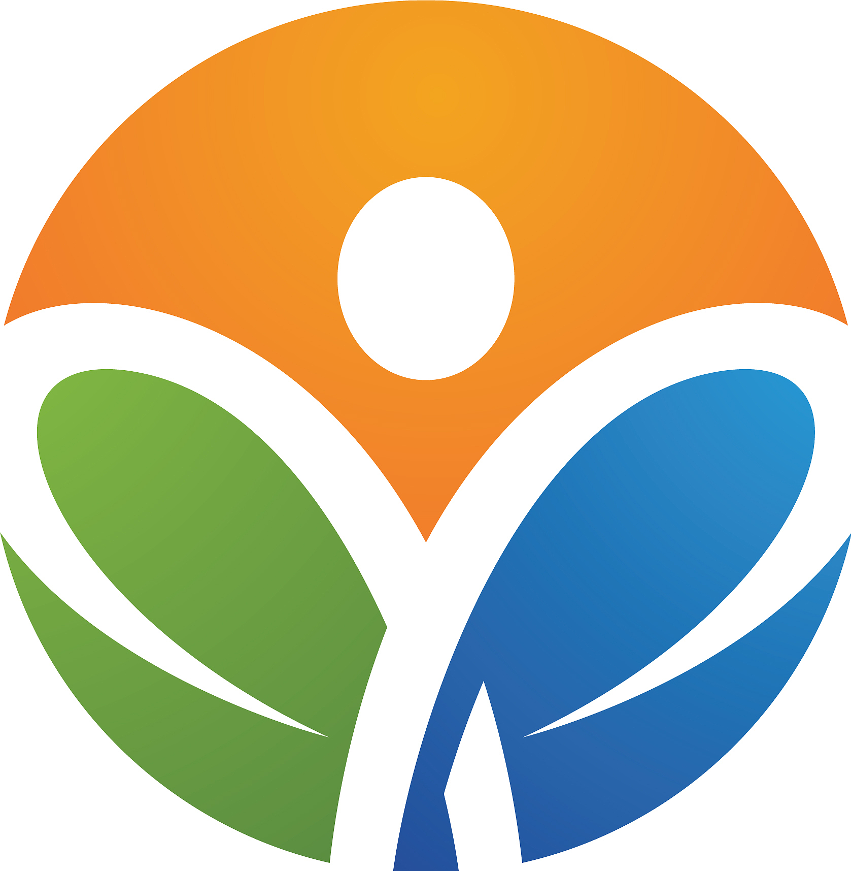 human character logo sign health care logo sign
