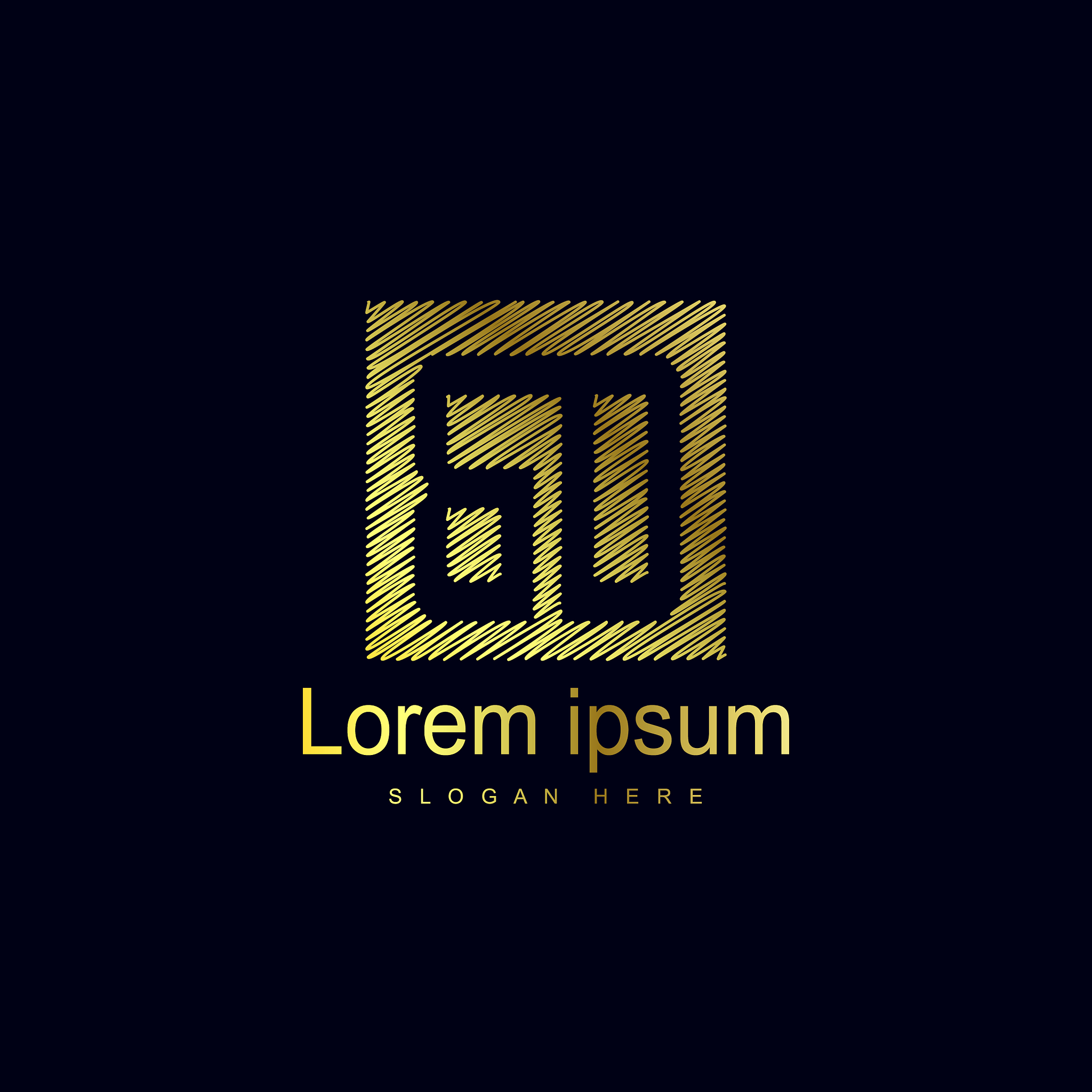 initial letter bd logo template design