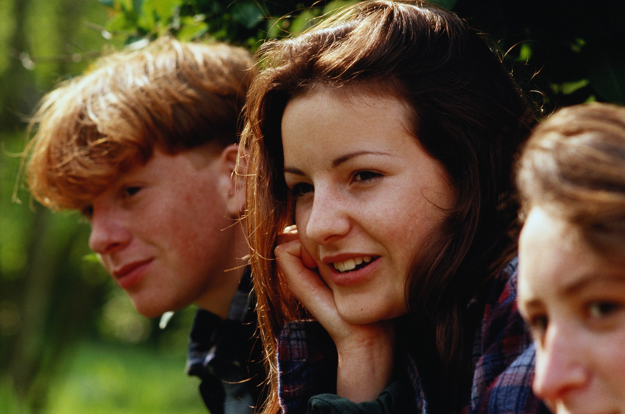 teenagers outdoors, portrait