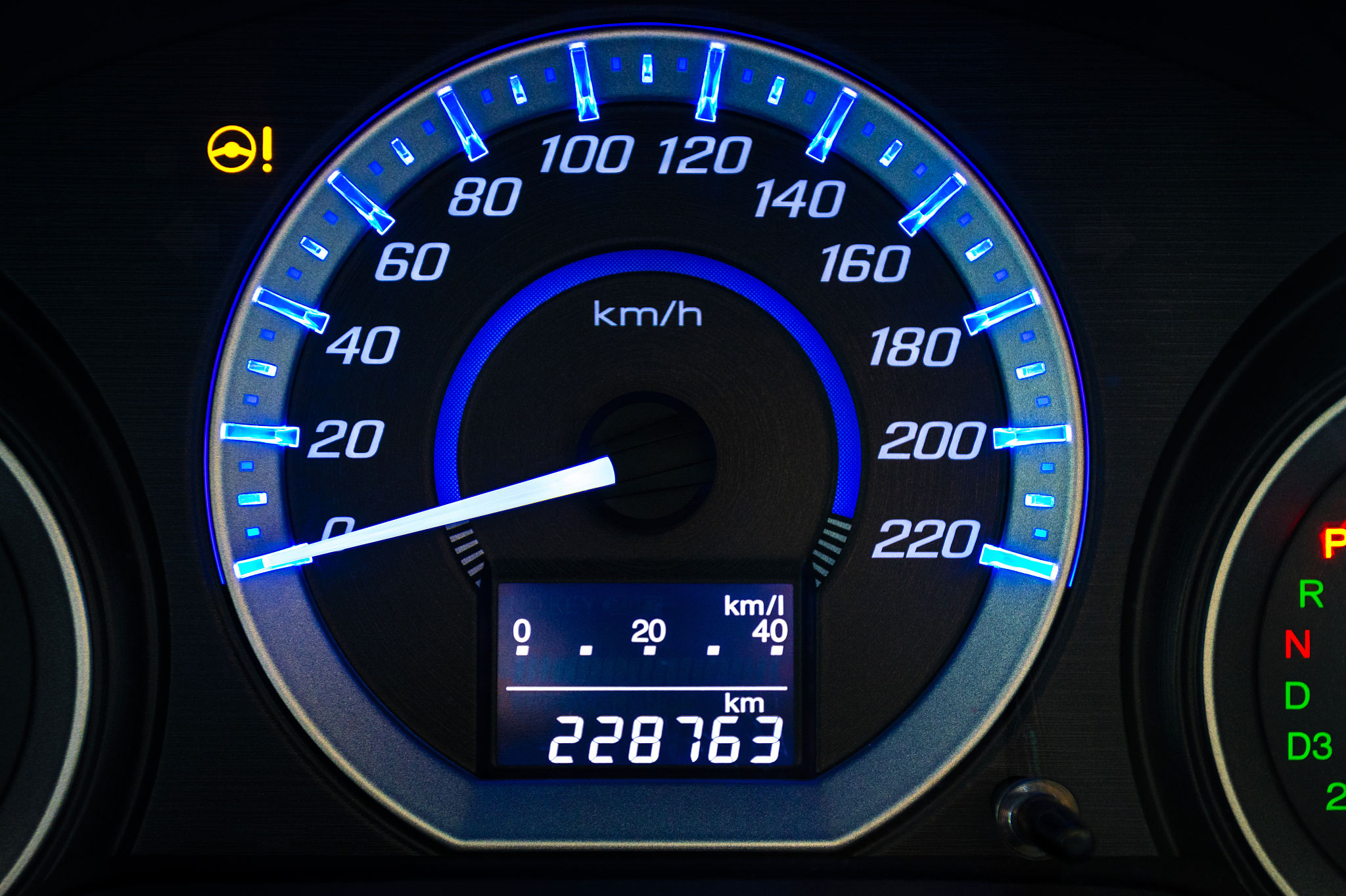 display large screen car mileage dashboard in car dashboard