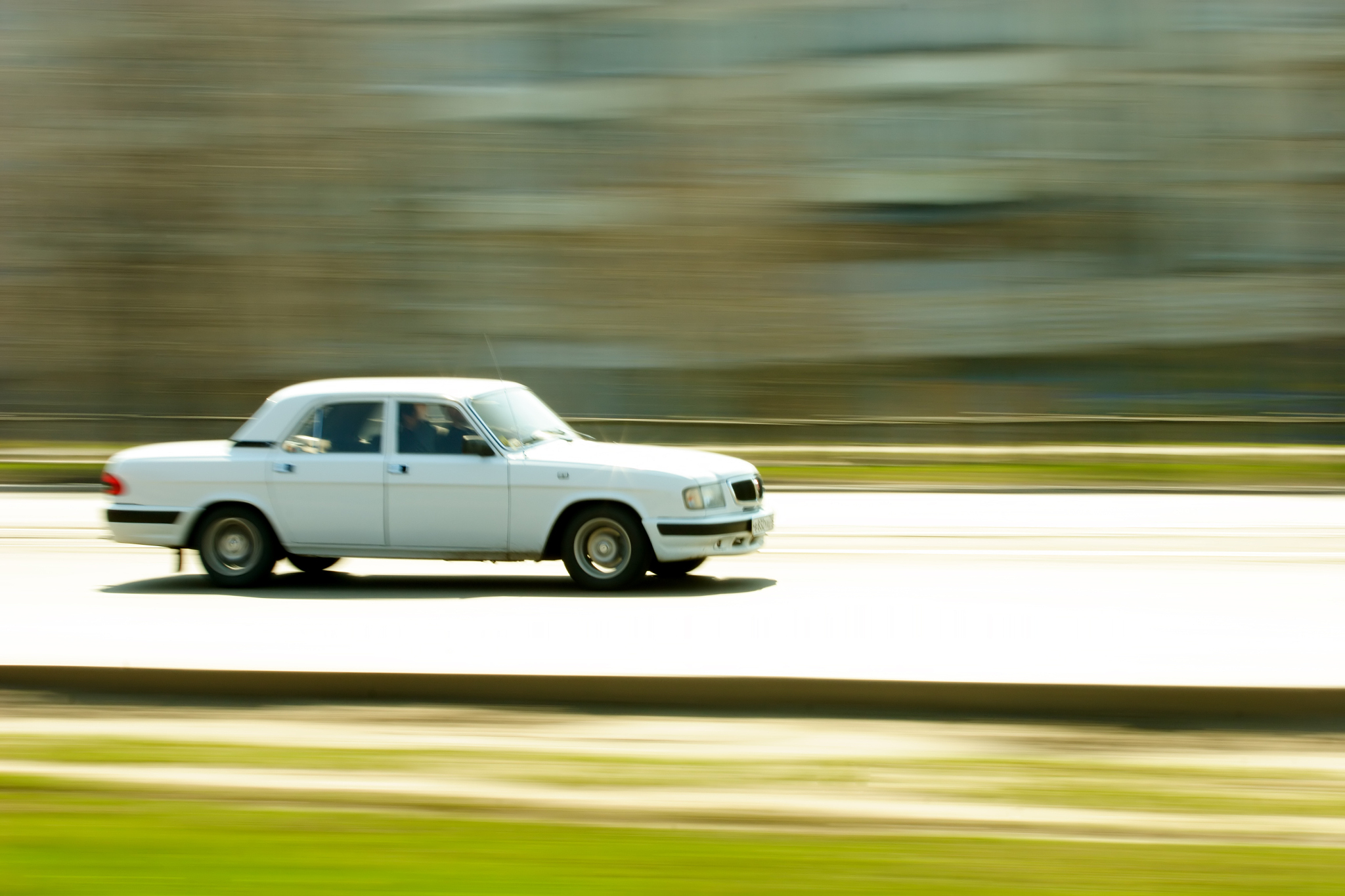 car in motion