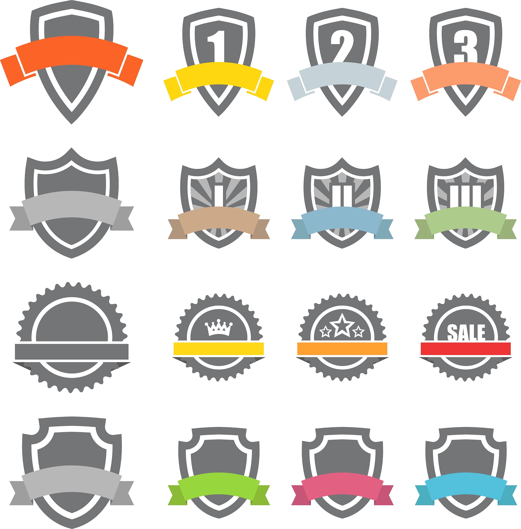 collection of labels