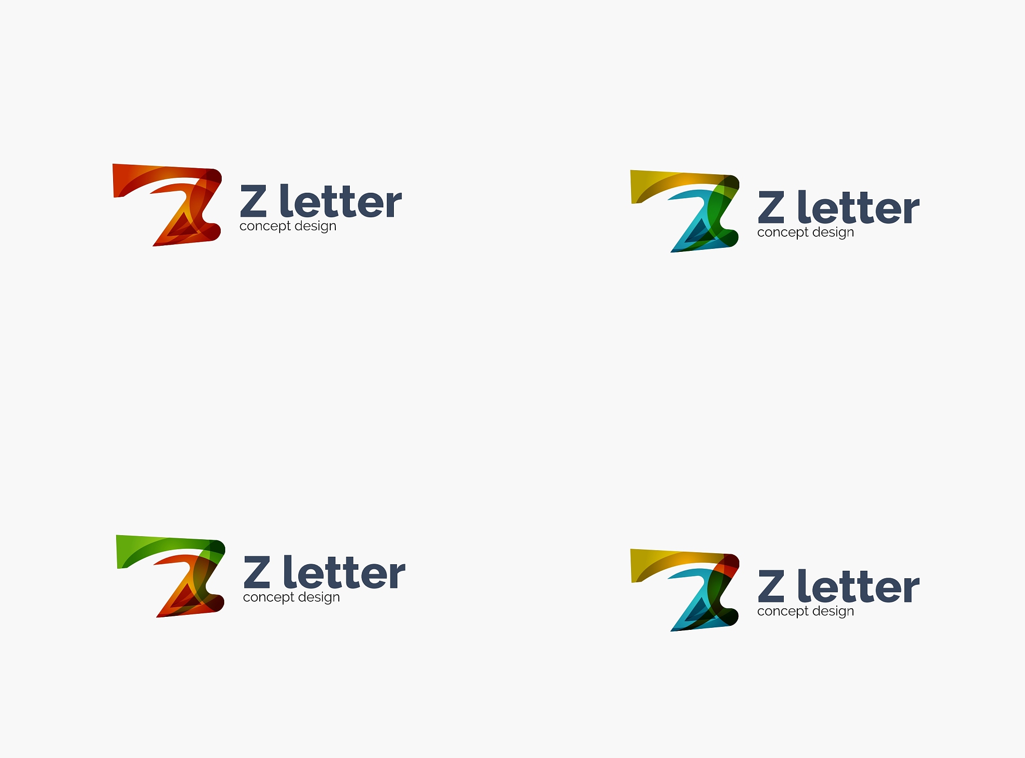modern company z letter logo
