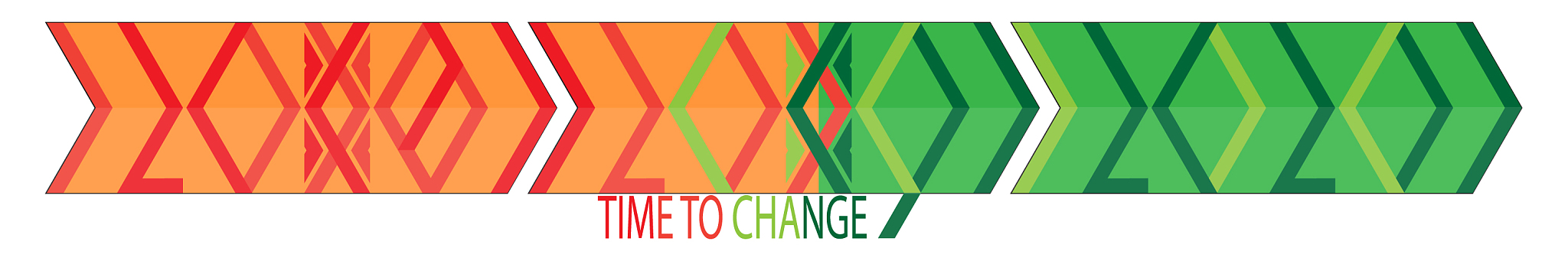 time to change 2019 concept banner vith simple