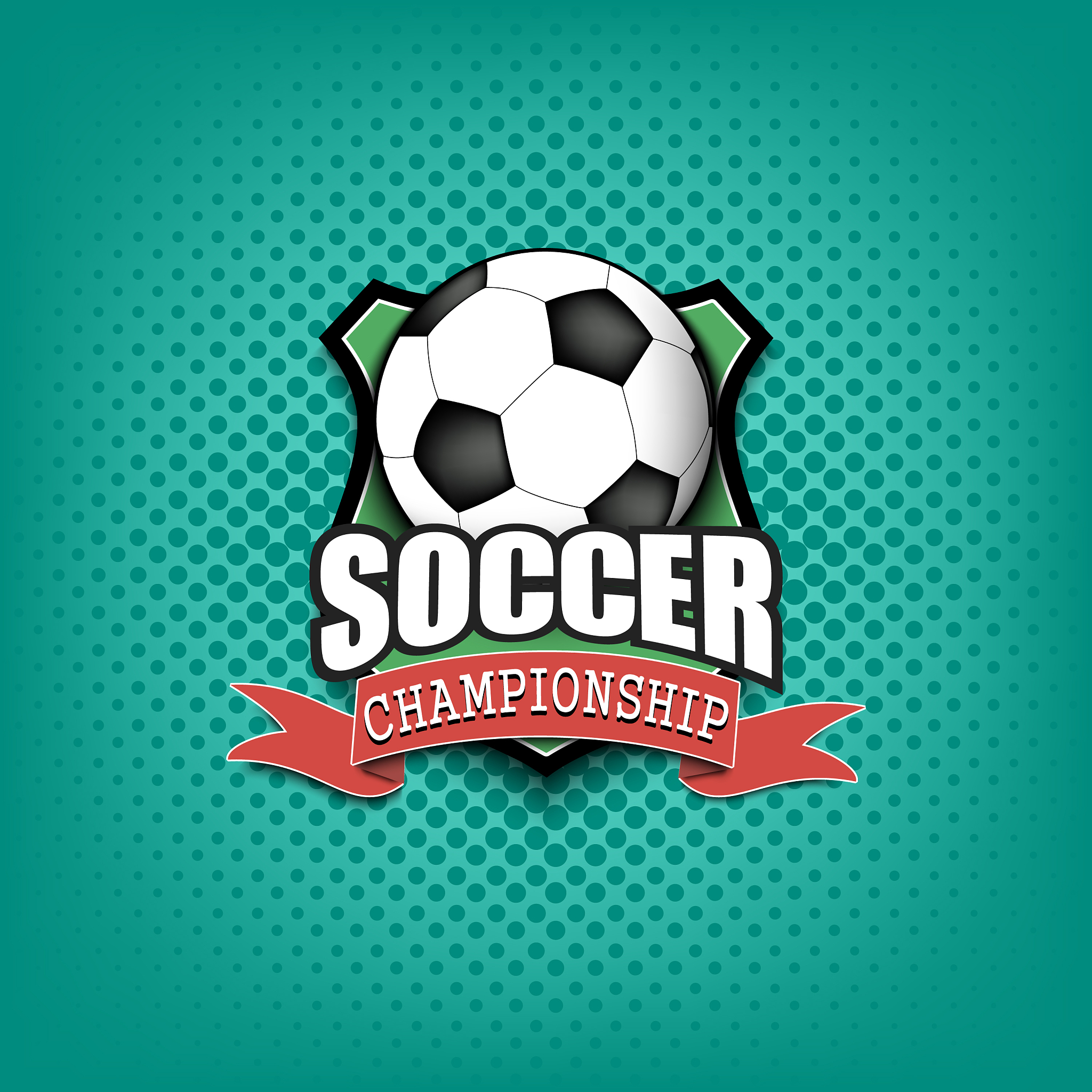 soccer logo template design