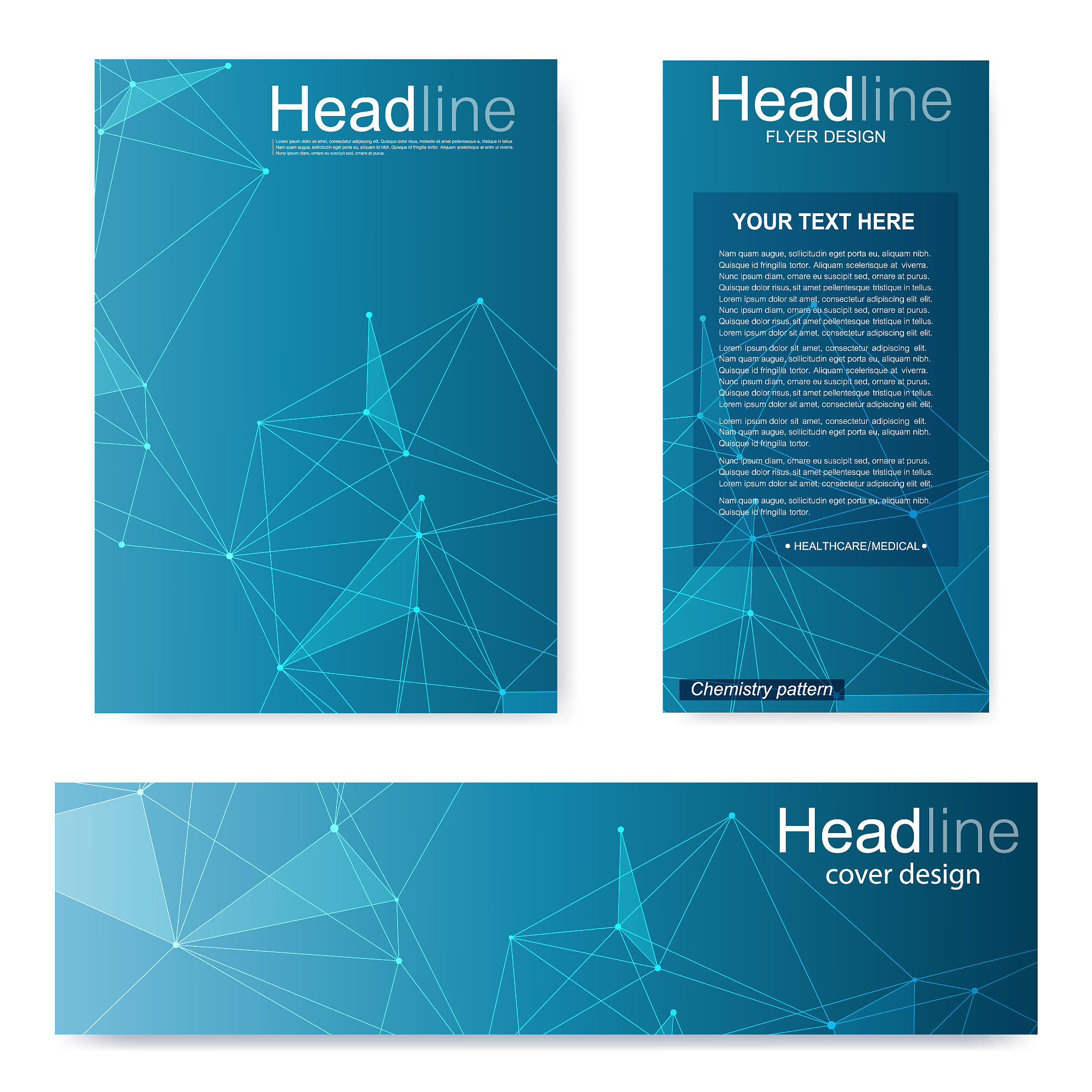 set flyer brochure size a4 templatebanner