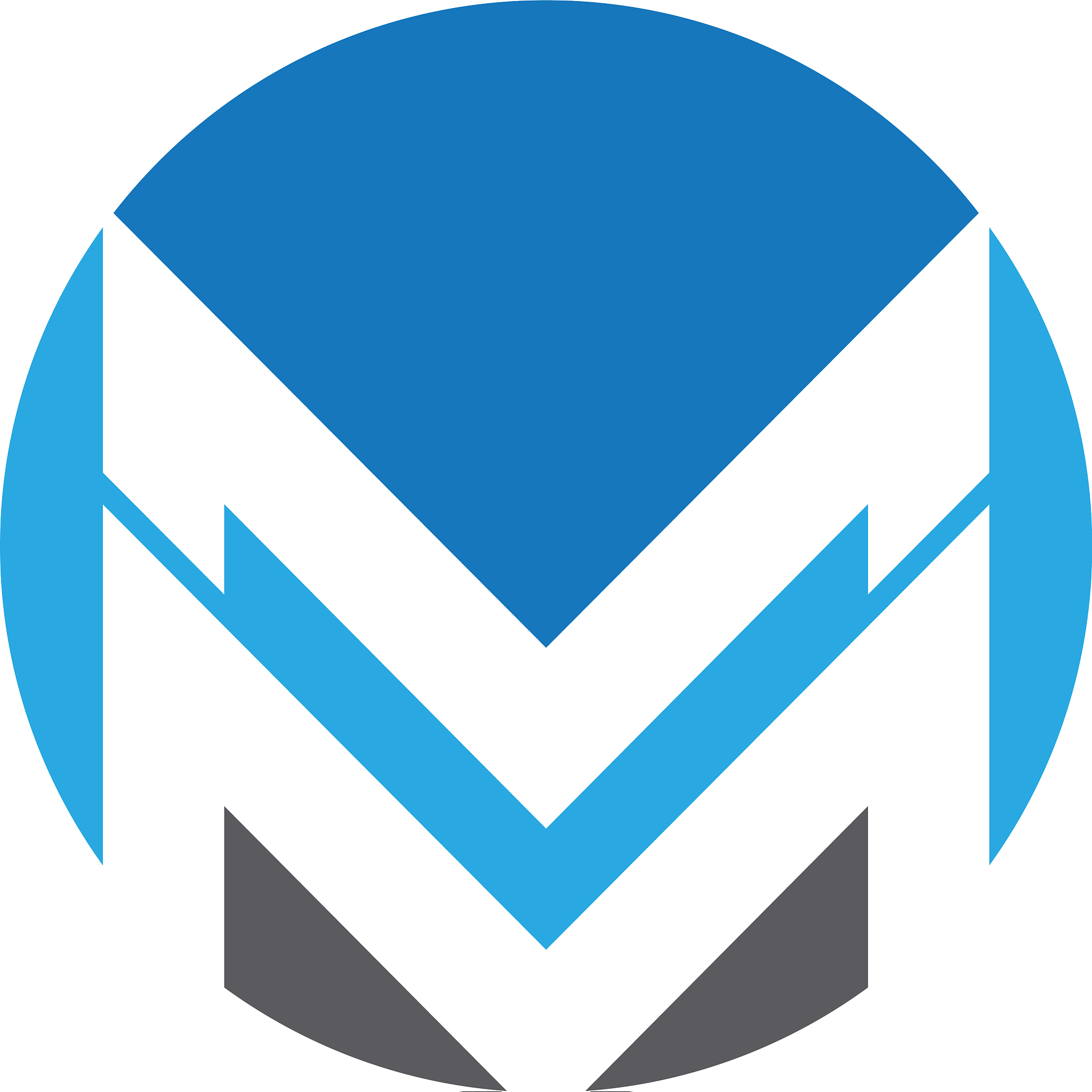 m letter logo template icon
