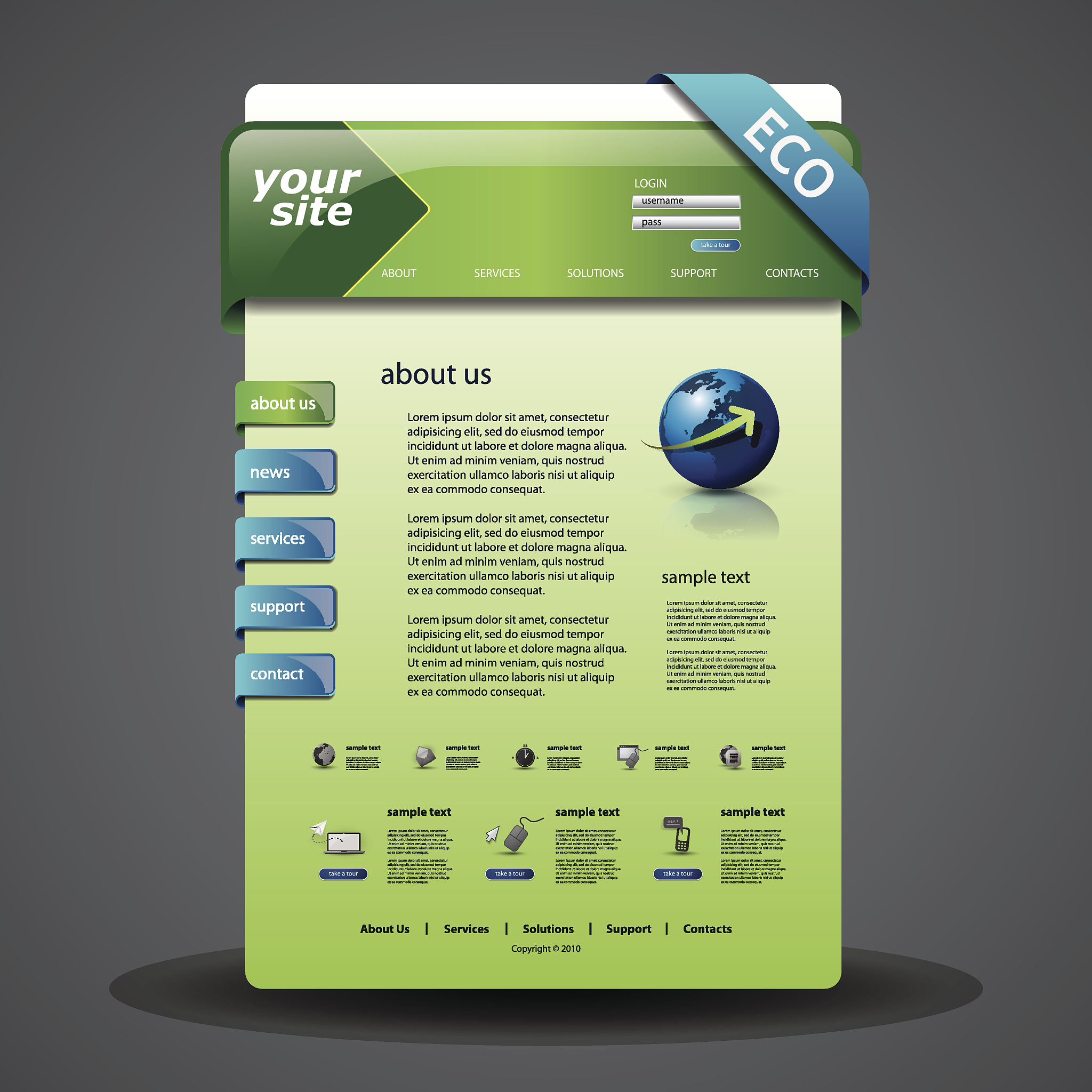 website template
