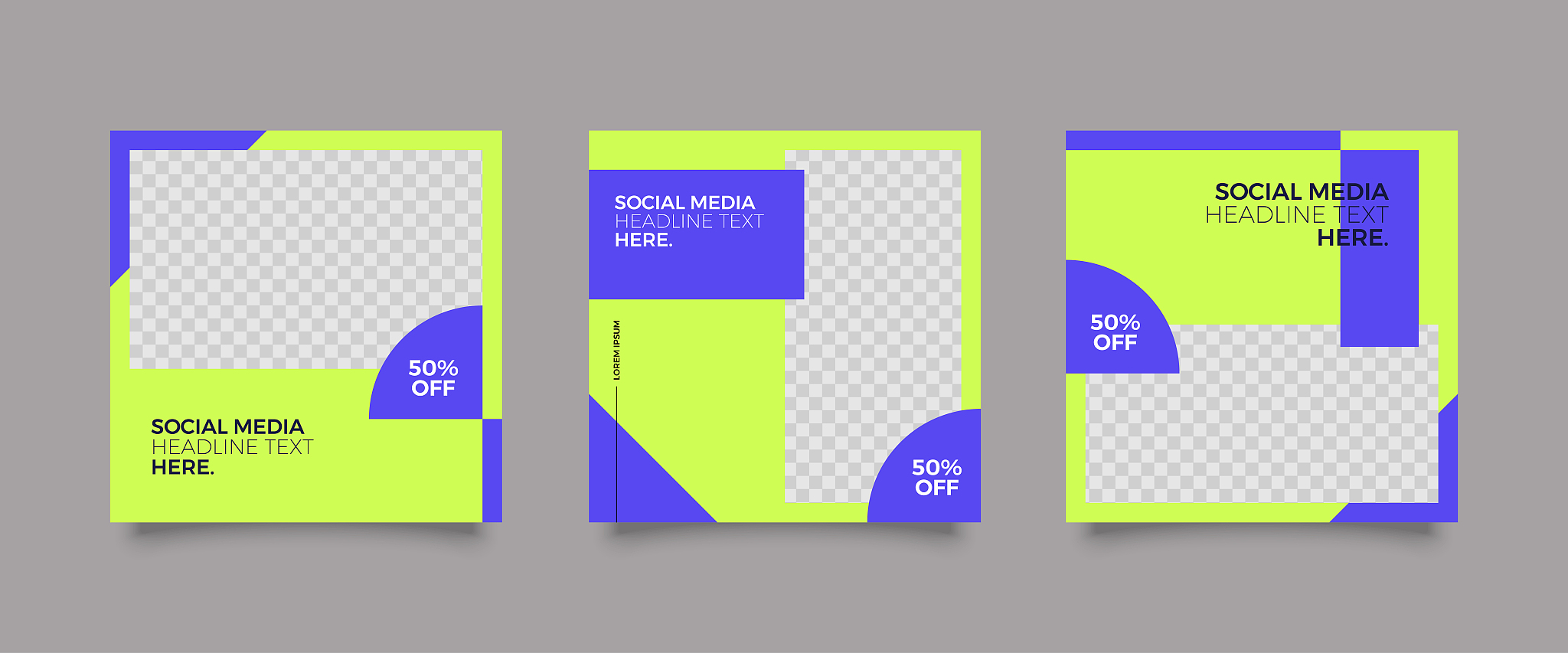modern fashion social media post template